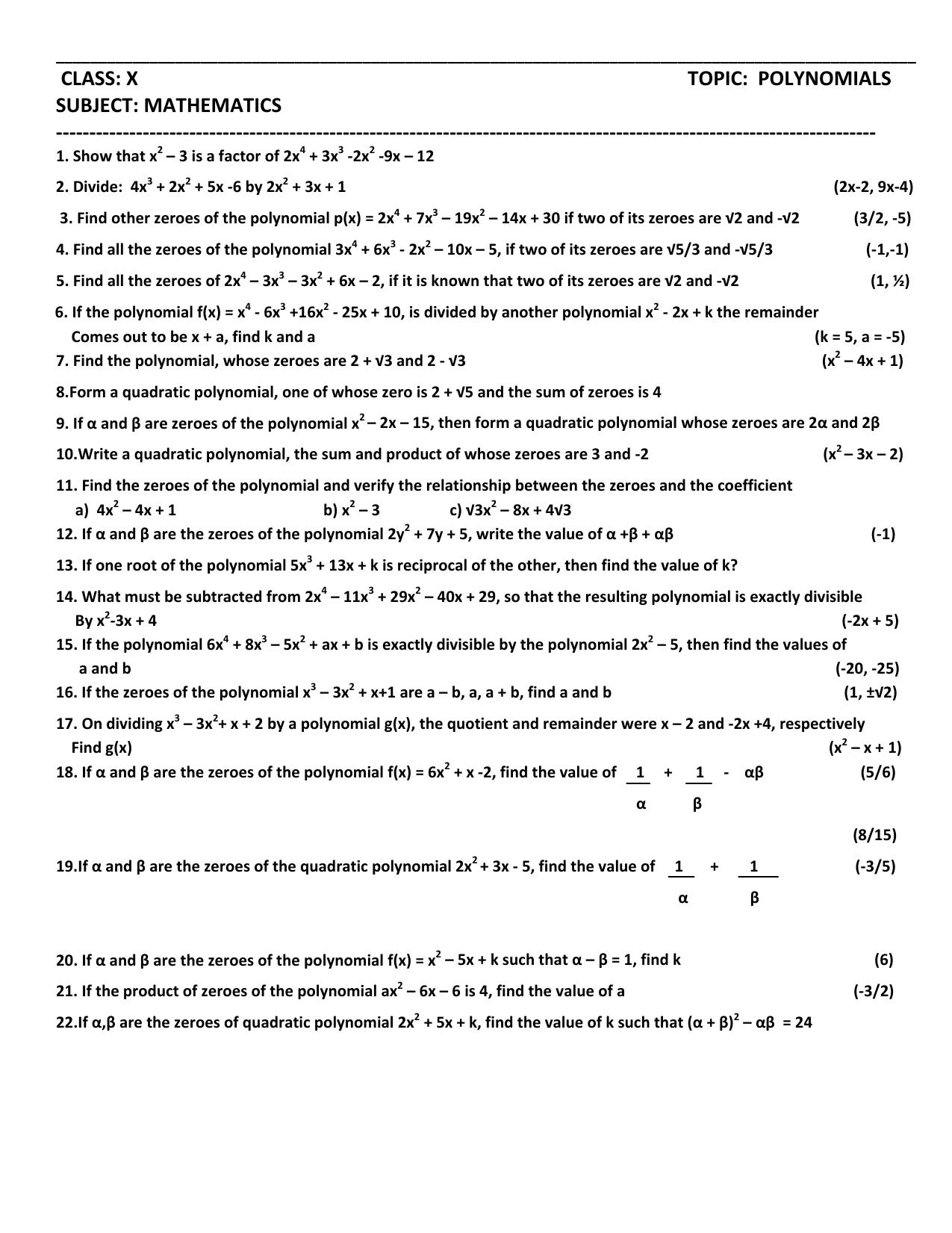 CBSE Worksheets for Class 10 Maths Applications of Trigonometry Assignment 1 - Page 2