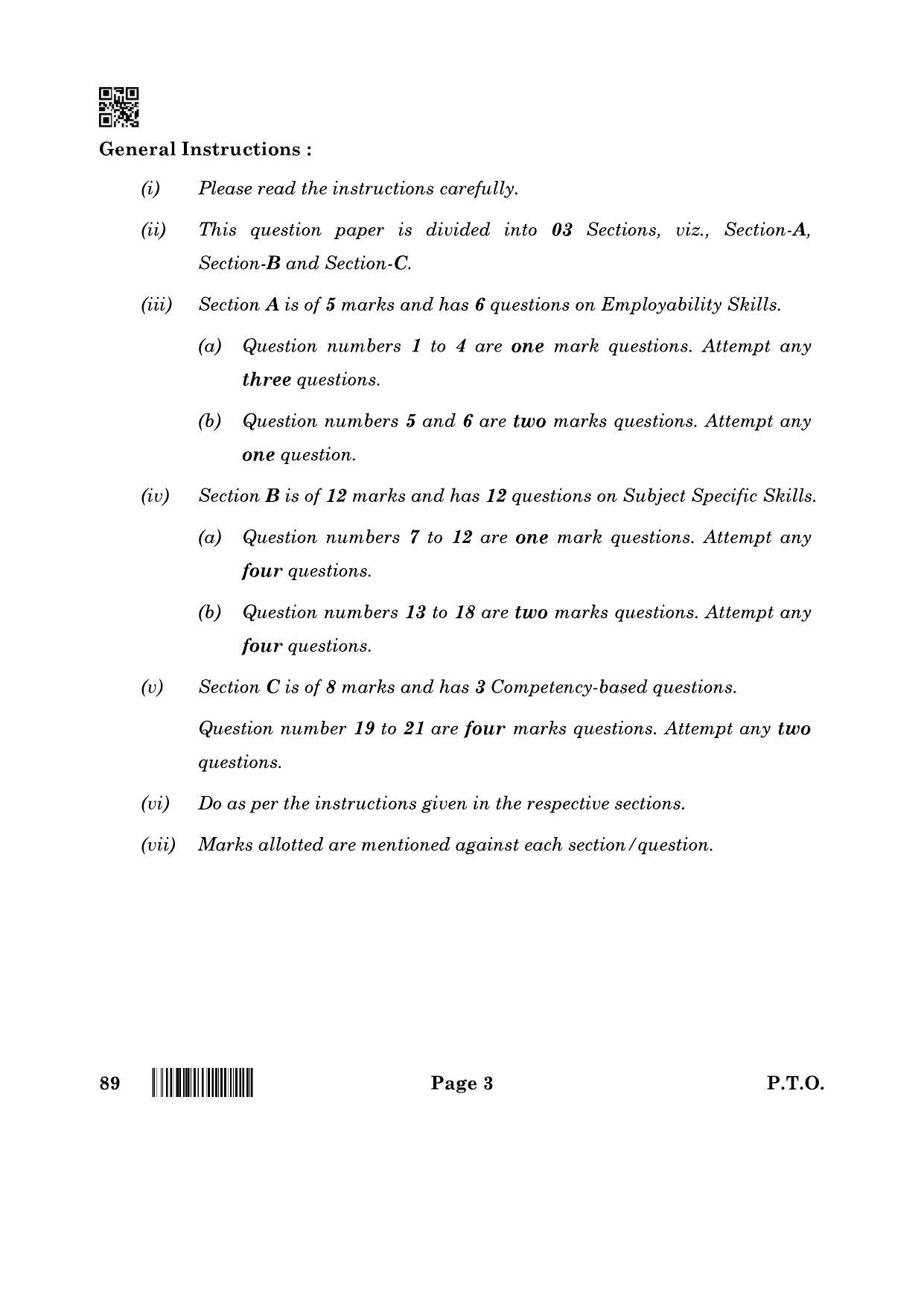 CBSE Class 10 89 Information Technology 2022 Question Paper - Page 3