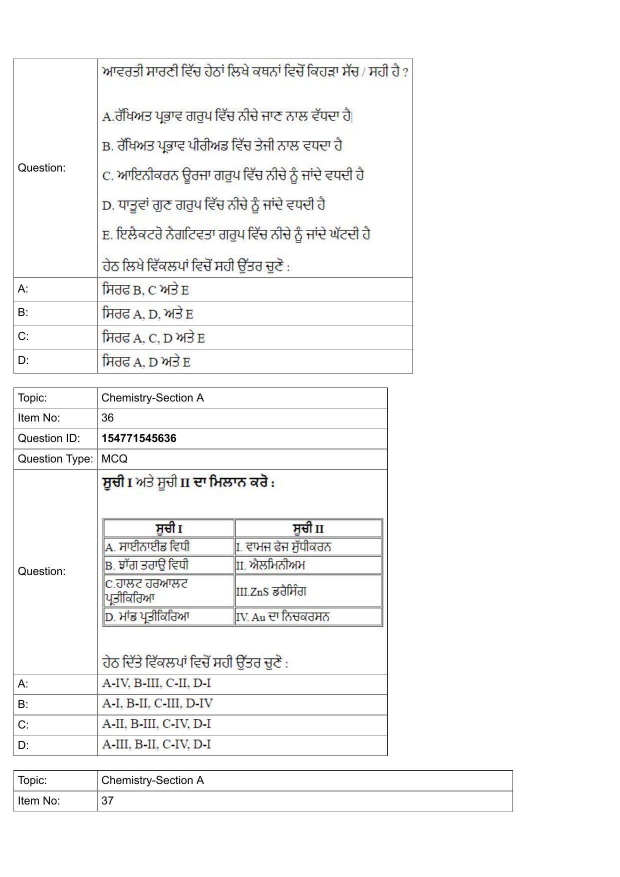 JEE Mains 2022: BTech Punjabi (Shift 2) 30-07-2022 Question Paper - Page 14