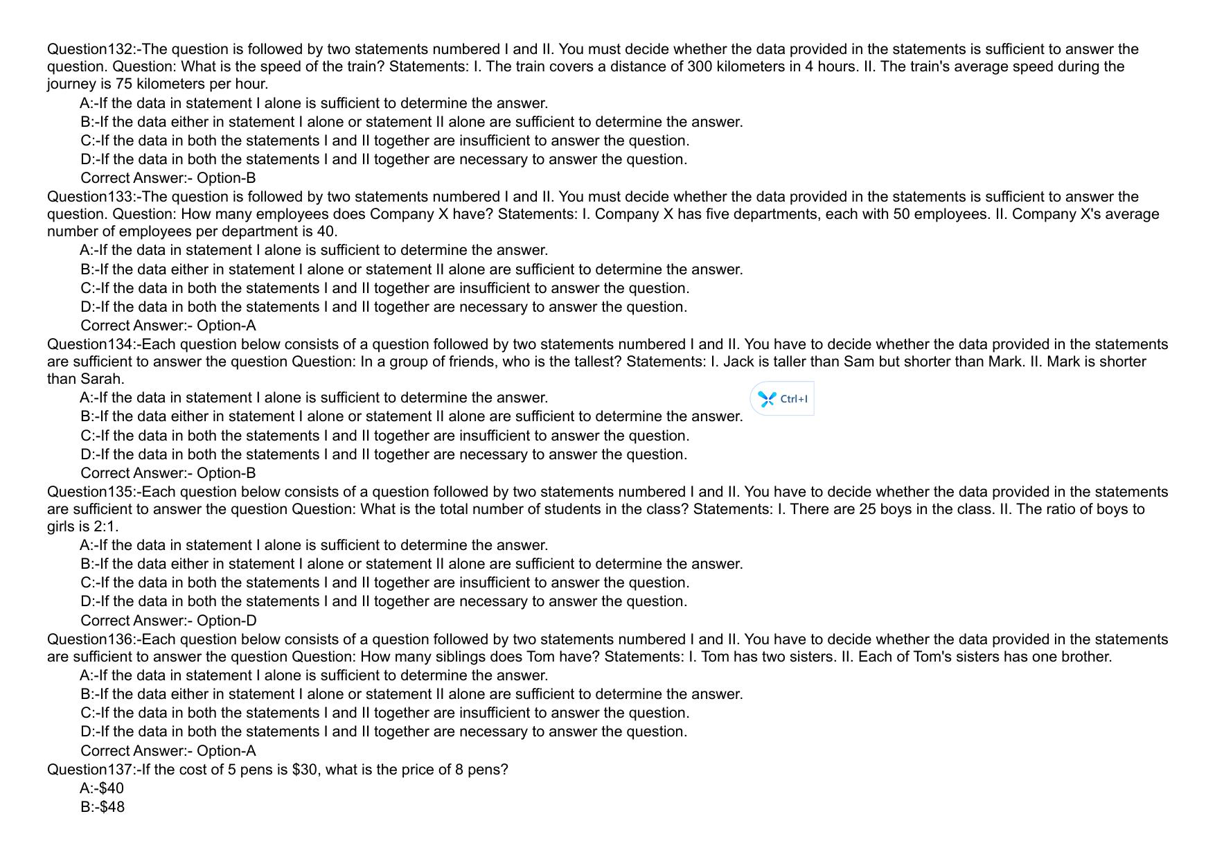 KMAT Question Papers with Answer key - March 2024 - Page 22