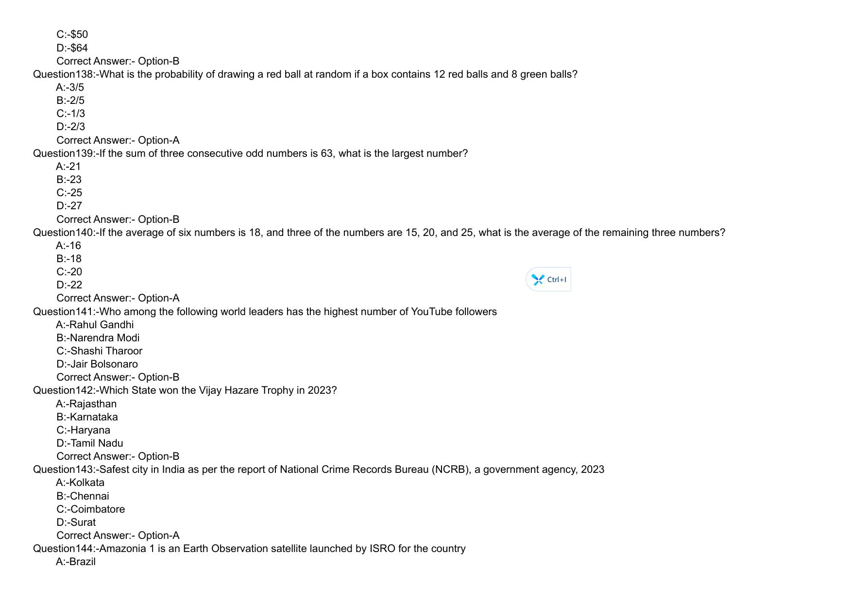 KMAT Question Papers with Answer key - March 2024 - Page 23