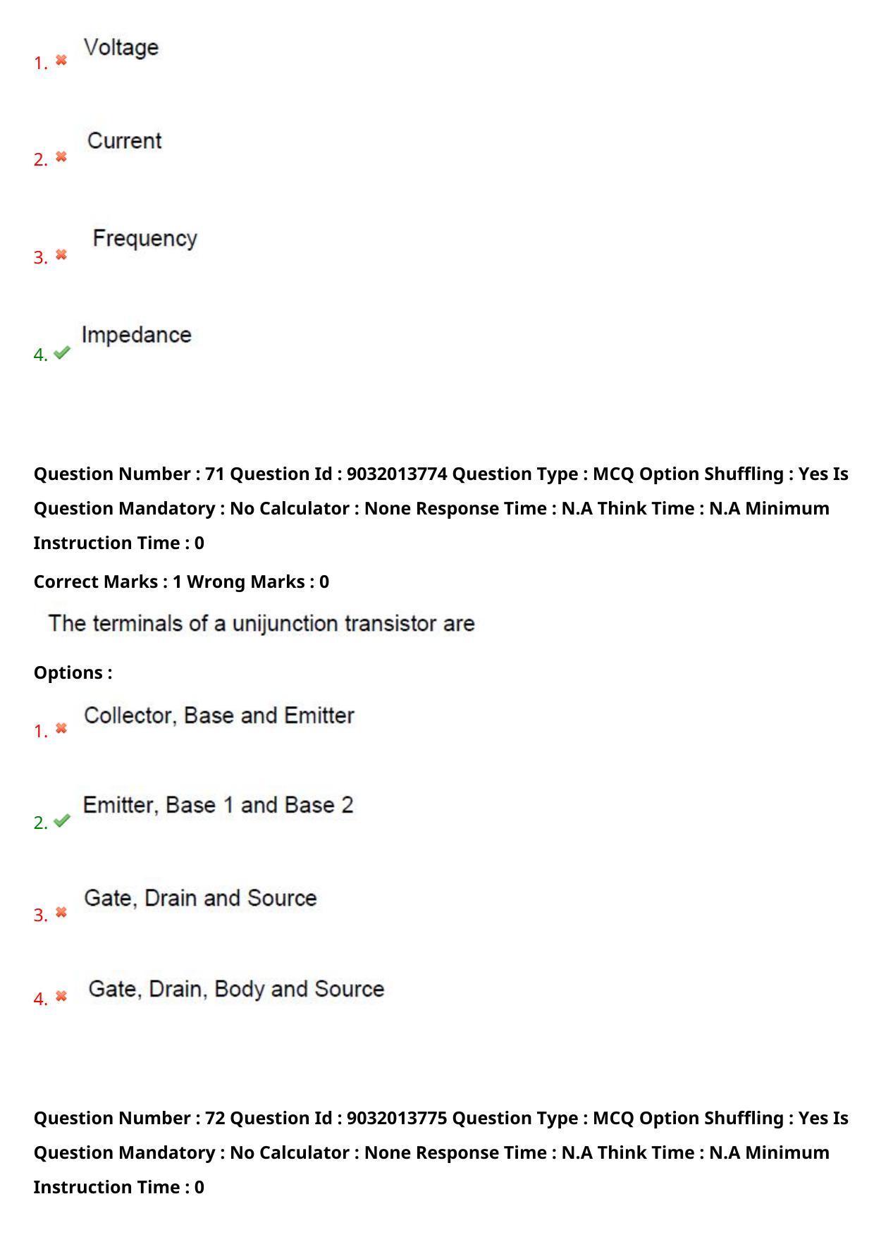 TS CPGET 2022 M.Sc Electronics Question Paper with Answer Key - Page 41