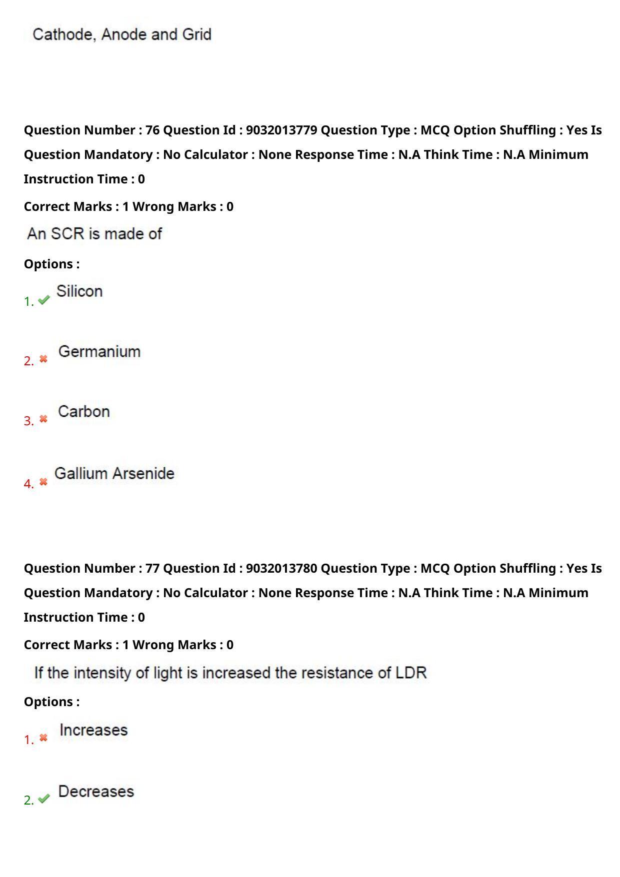 TS CPGET 2022 M.Sc Electronics Question Paper with Answer Key - Page 44