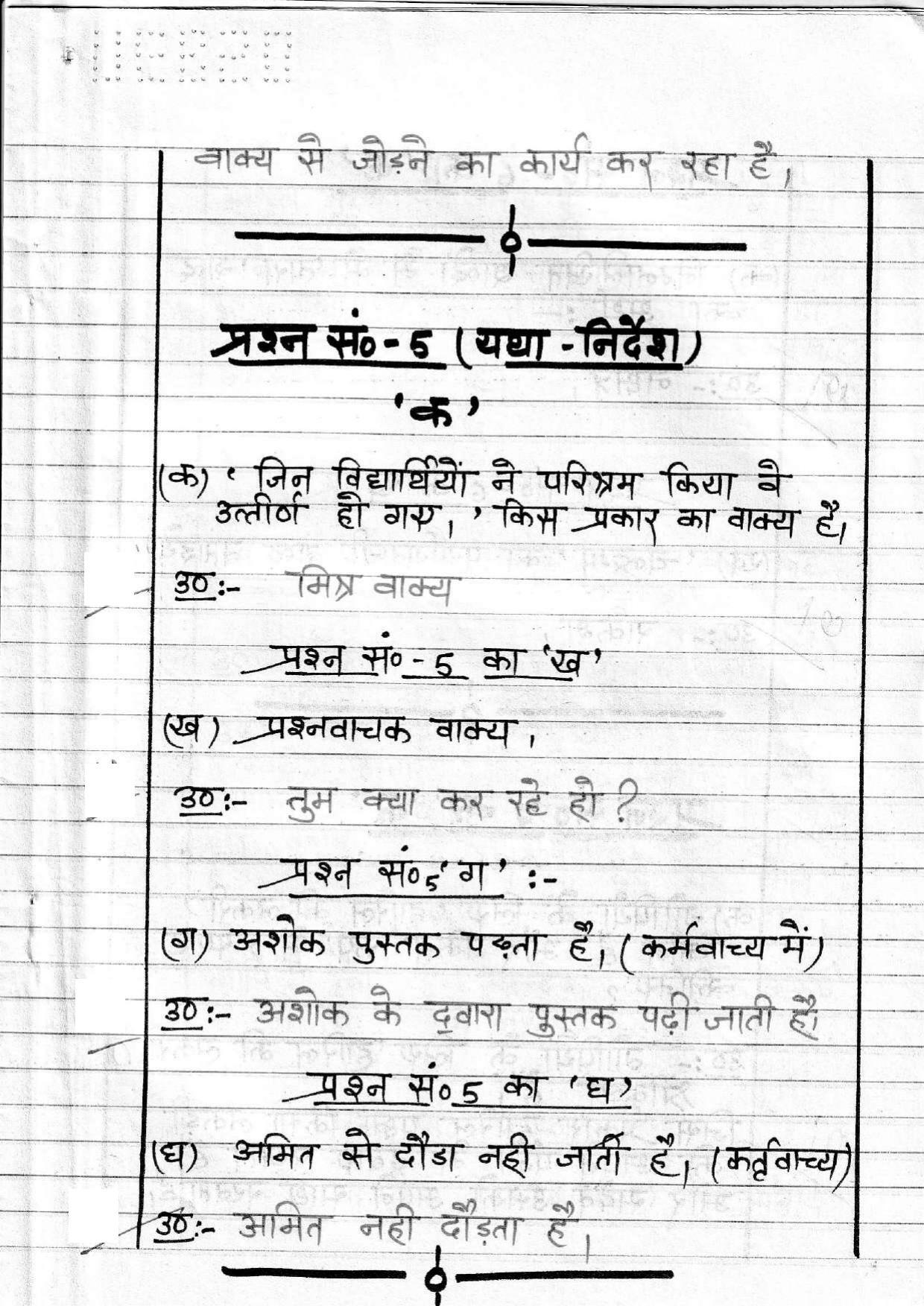 UBSE Class 10 Hindi 2020 Toppers Answer Sheet - Page 6