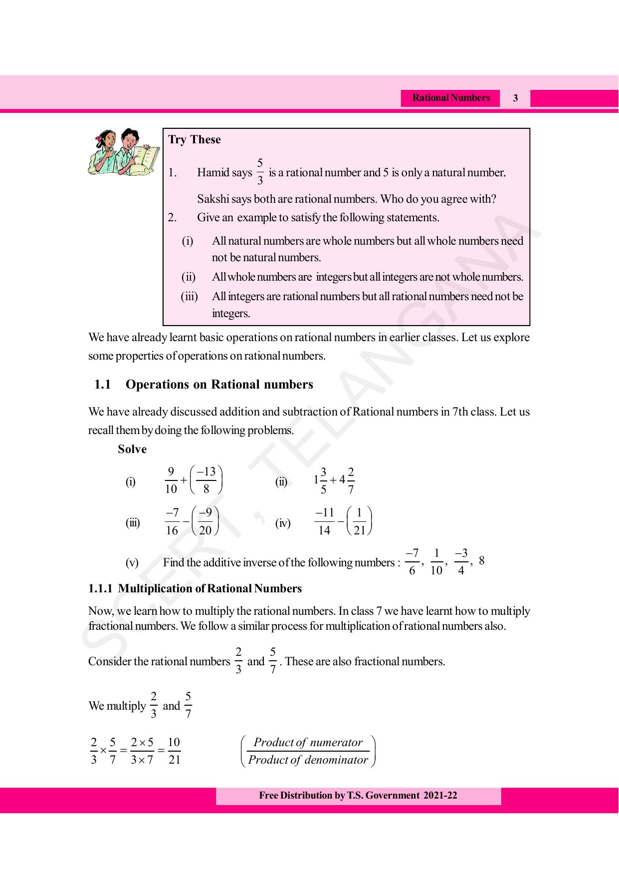 TS SCERT Class 8 Maths (English Medium) Text Book - Page 15