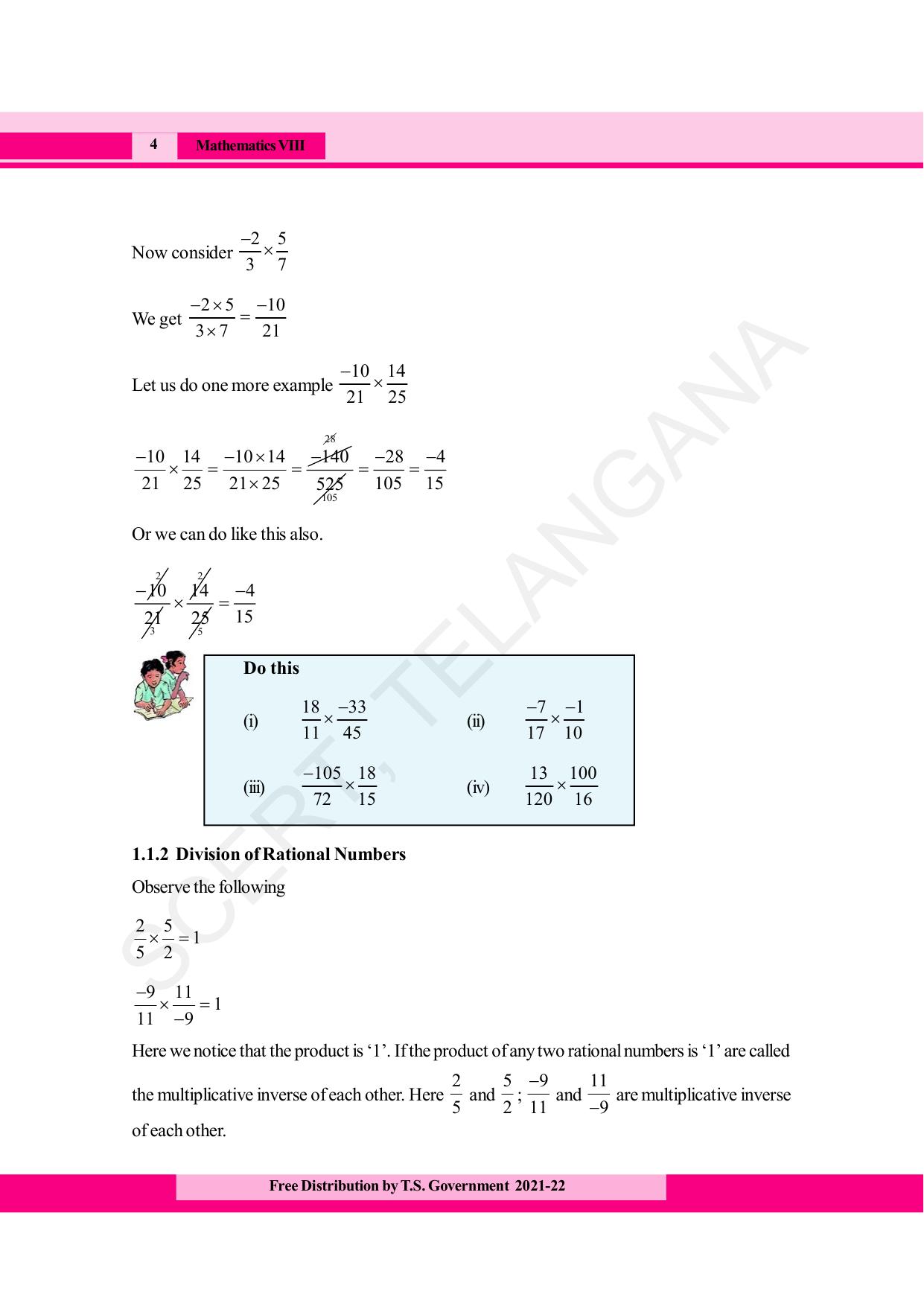 TS SCERT Class 8 Maths (English Medium) Text Book - Page 16