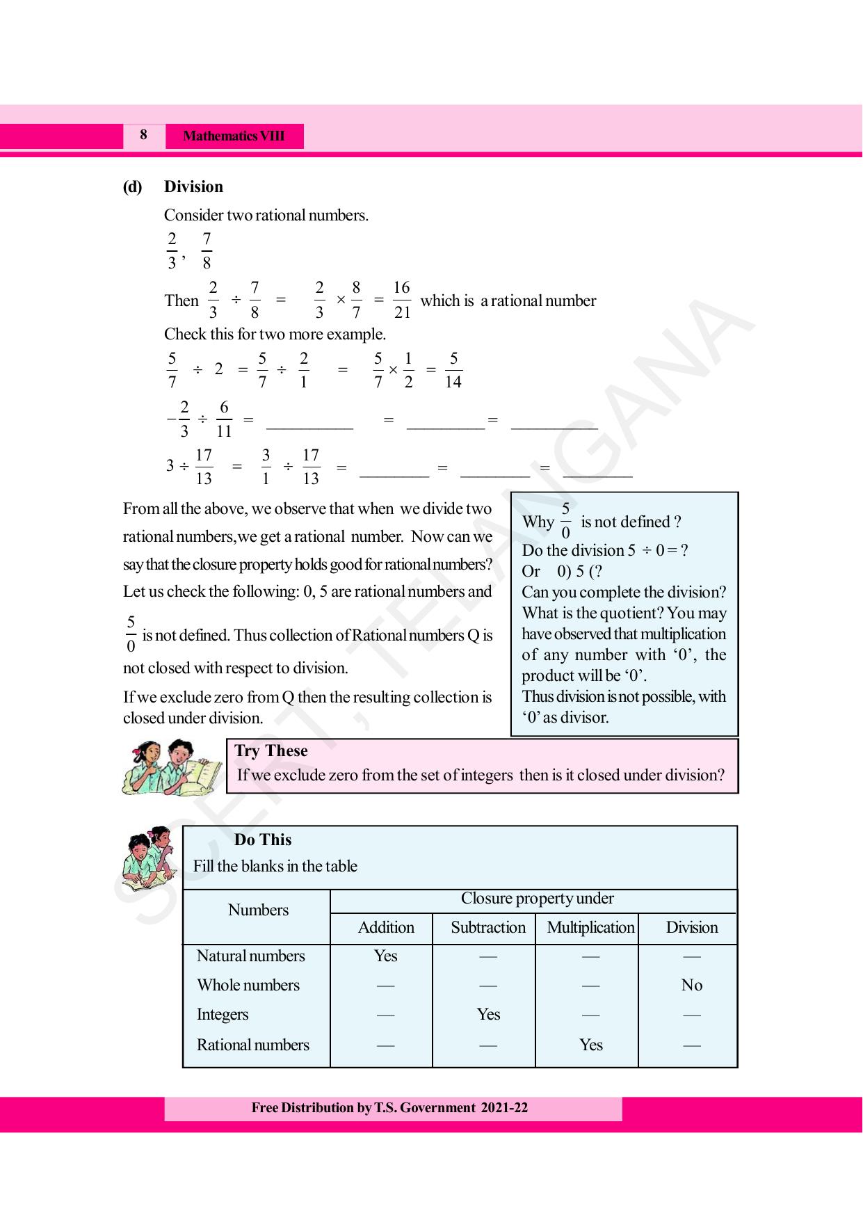 TS SCERT Class 8 Maths (English Medium) Text Book - Page 20