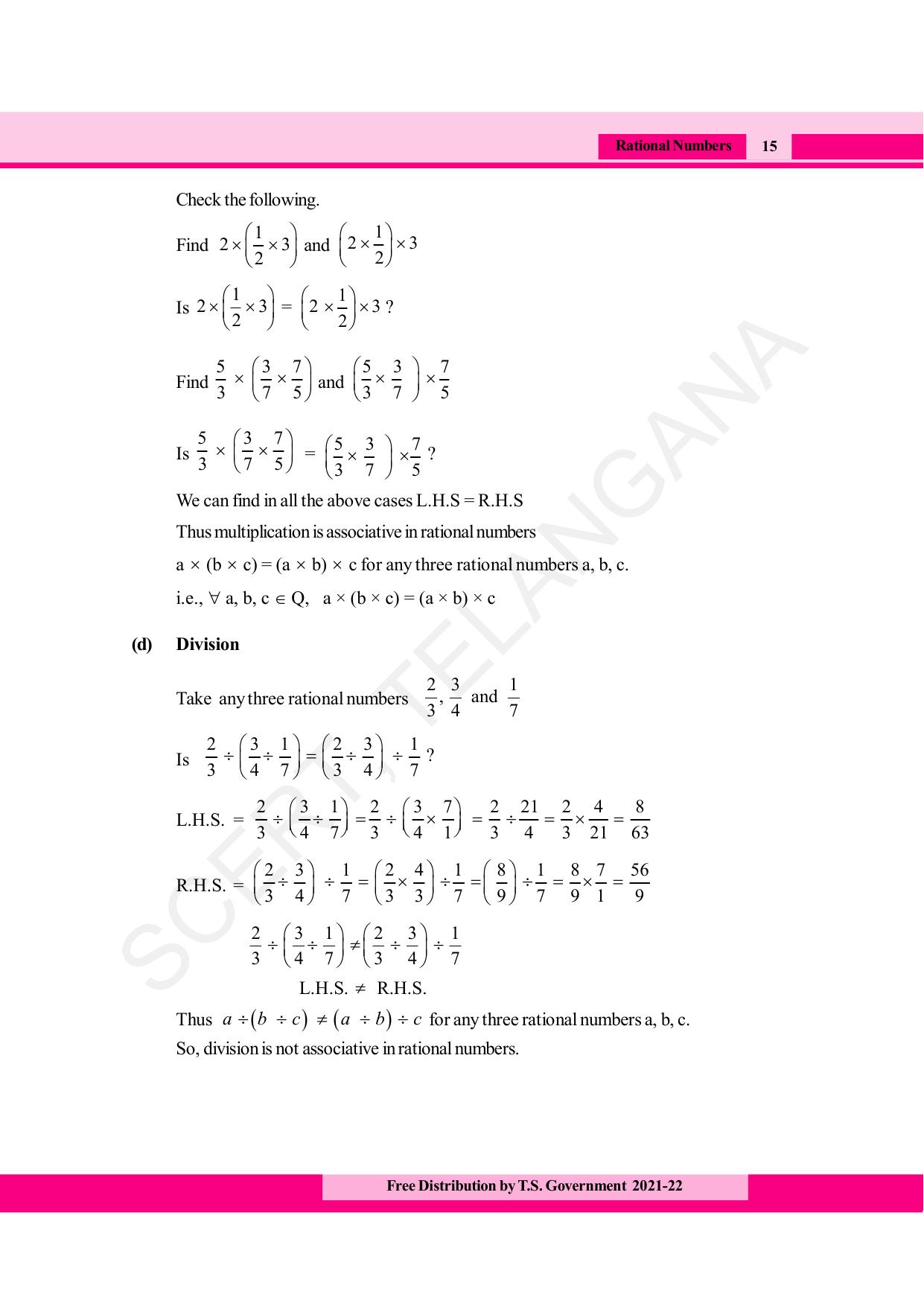 TS SCERT Class 8 Maths (English Medium) Text Book - Page 27
