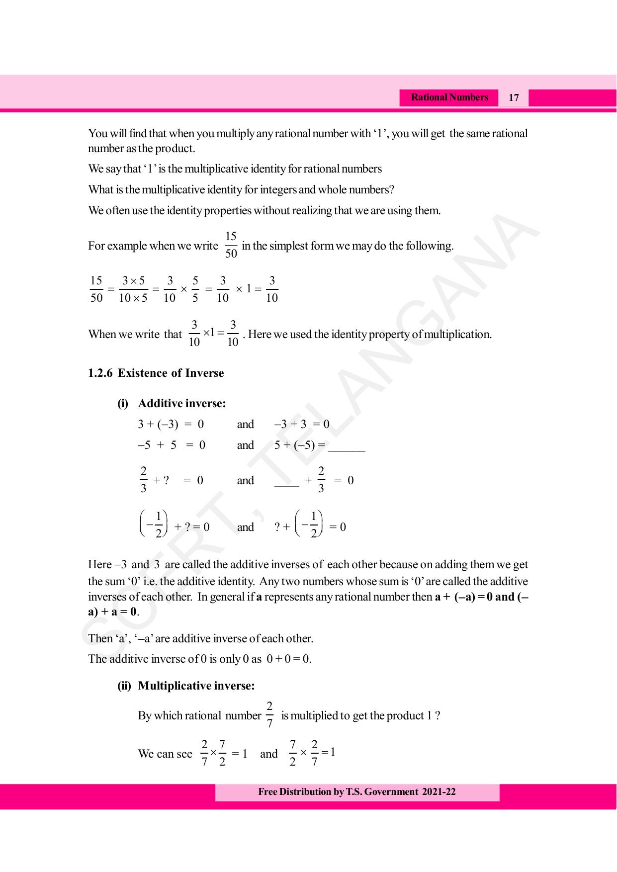 TS SCERT Class 8 Maths (English Medium) Text Book - Page 29