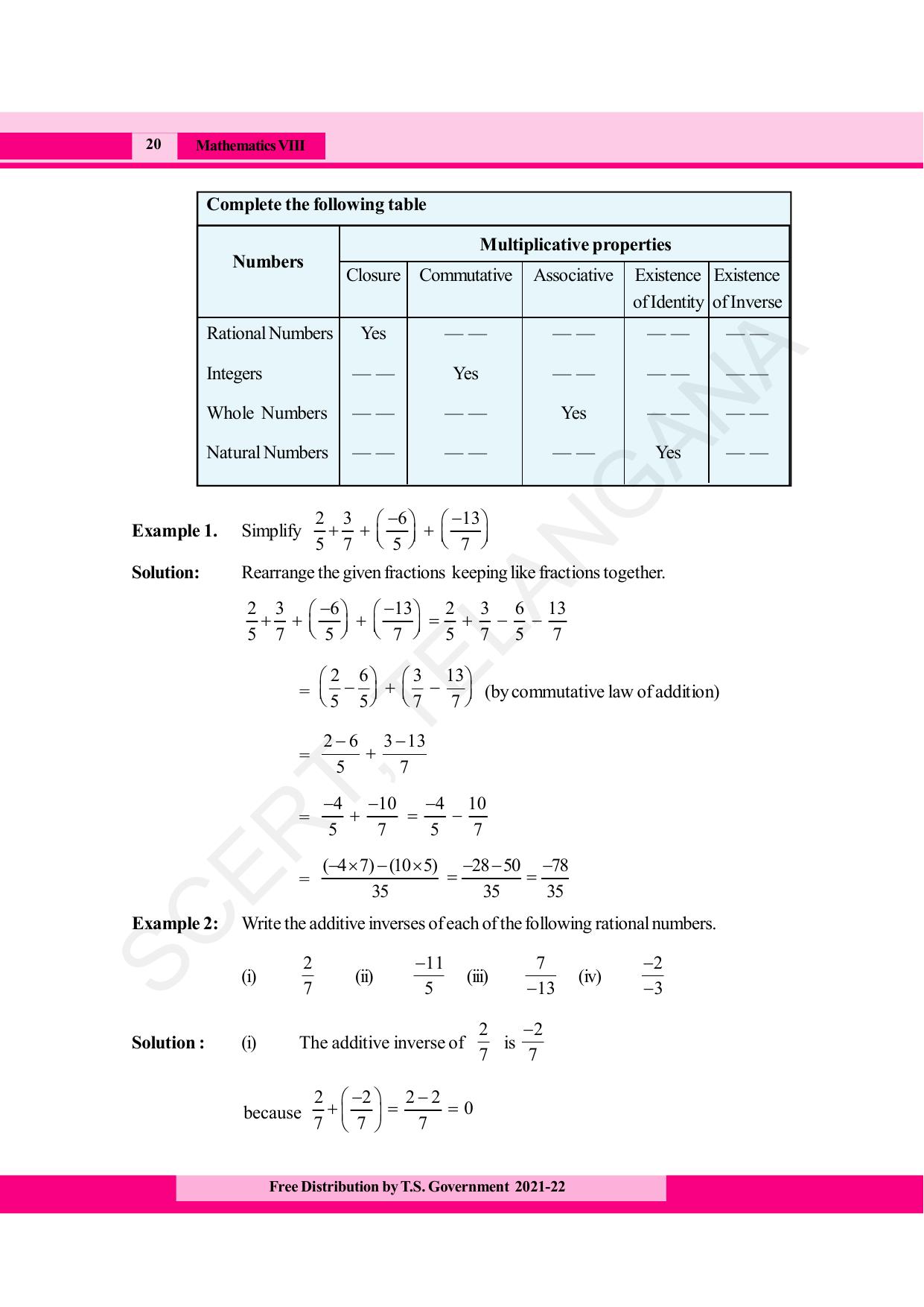 TS SCERT Class 8 Maths (English Medium) Text Book - Page 32