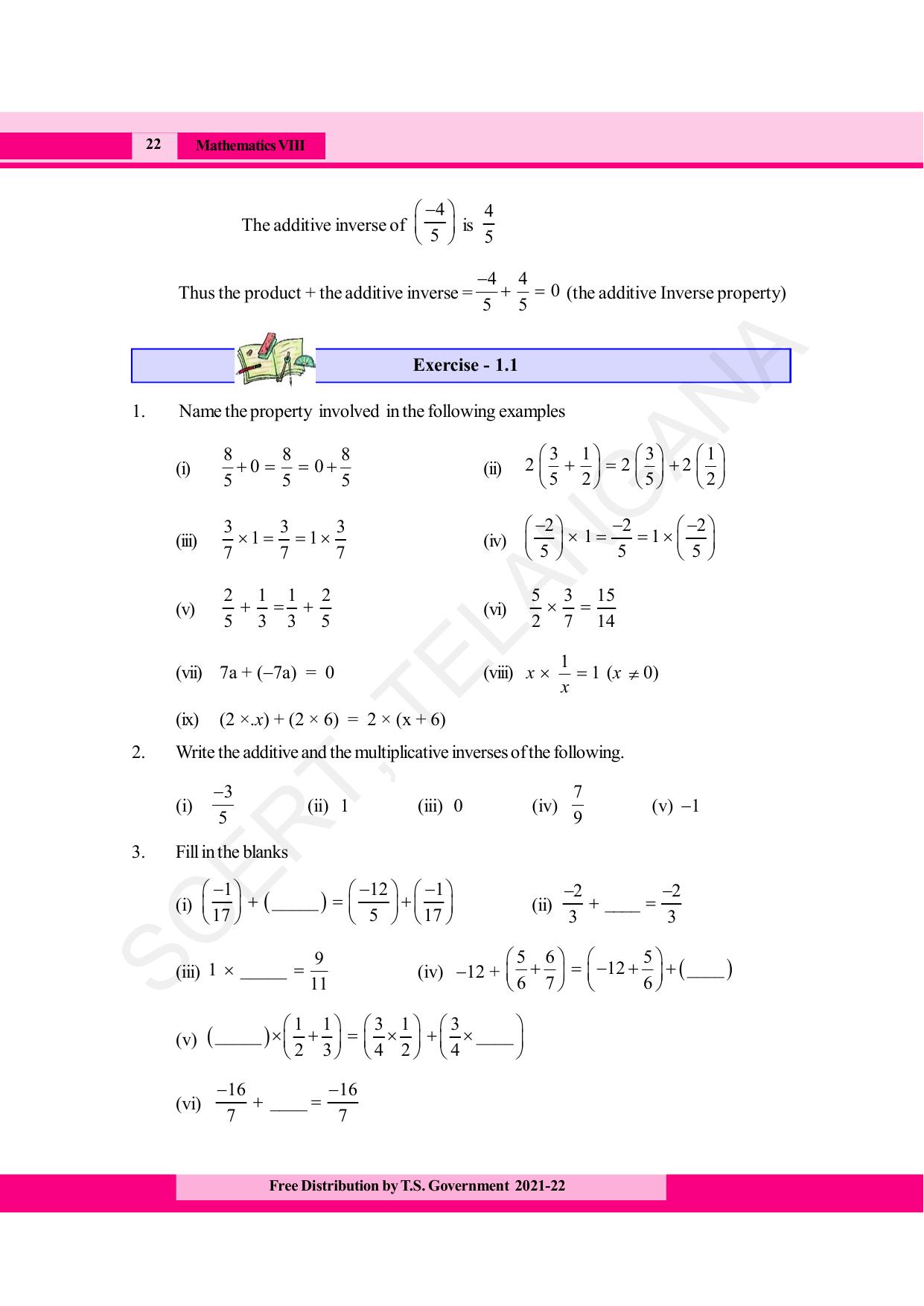 TS SCERT Class 8 Maths (English Medium) Text Book - Page 34