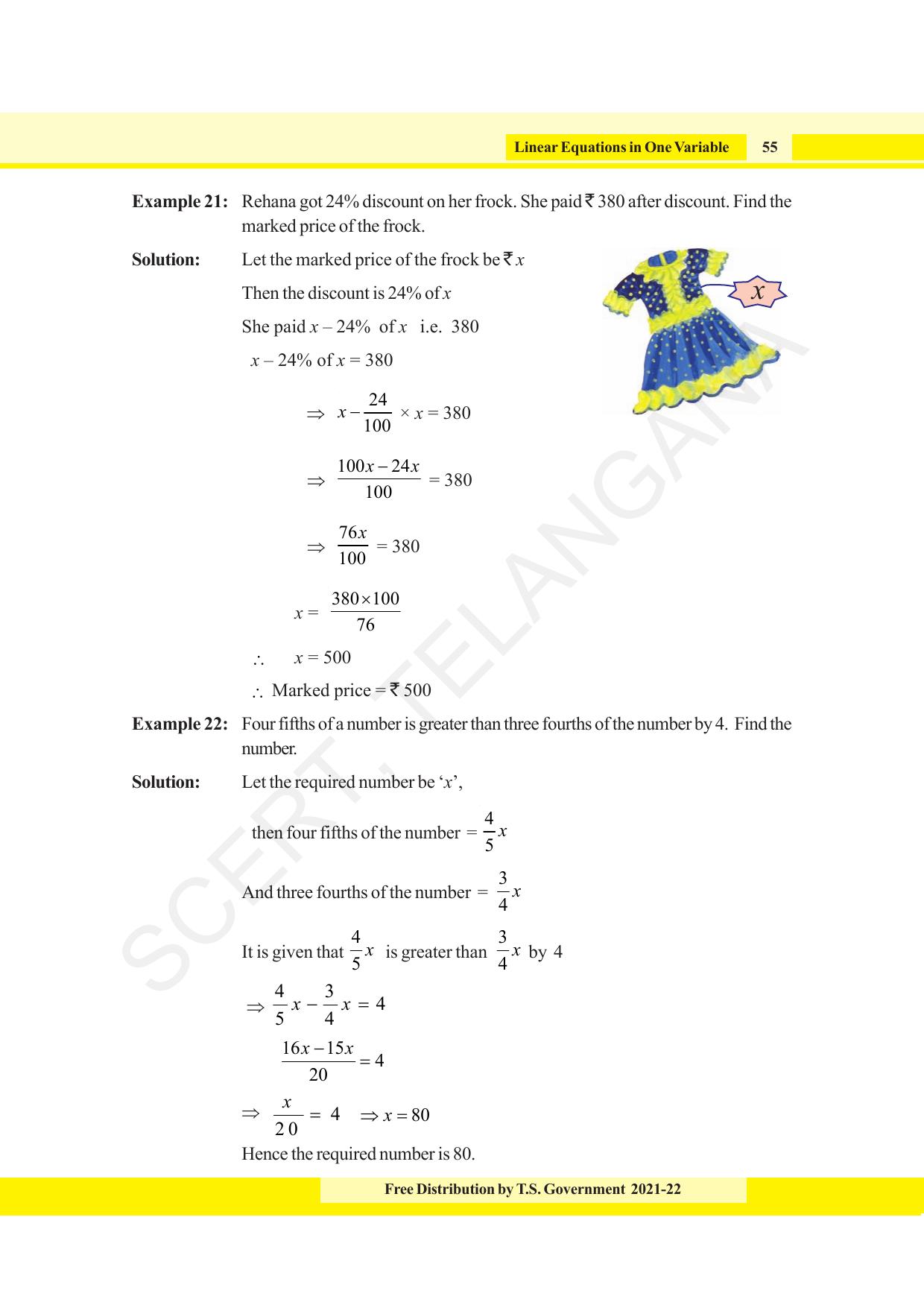 TS SCERT Class 8 Maths (English Medium) Text Book - Page 67