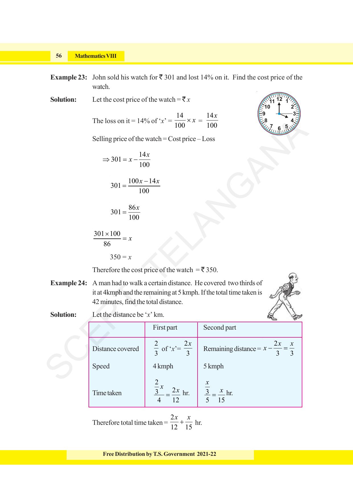 TS SCERT Class 8 Maths (English Medium) Text Book - Page 68