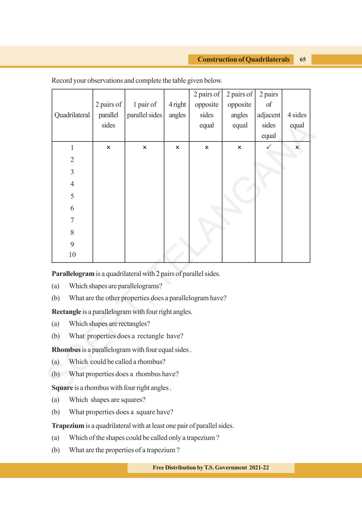 TS SCERT Class 8 Maths (English Medium) Text Book - Page 77