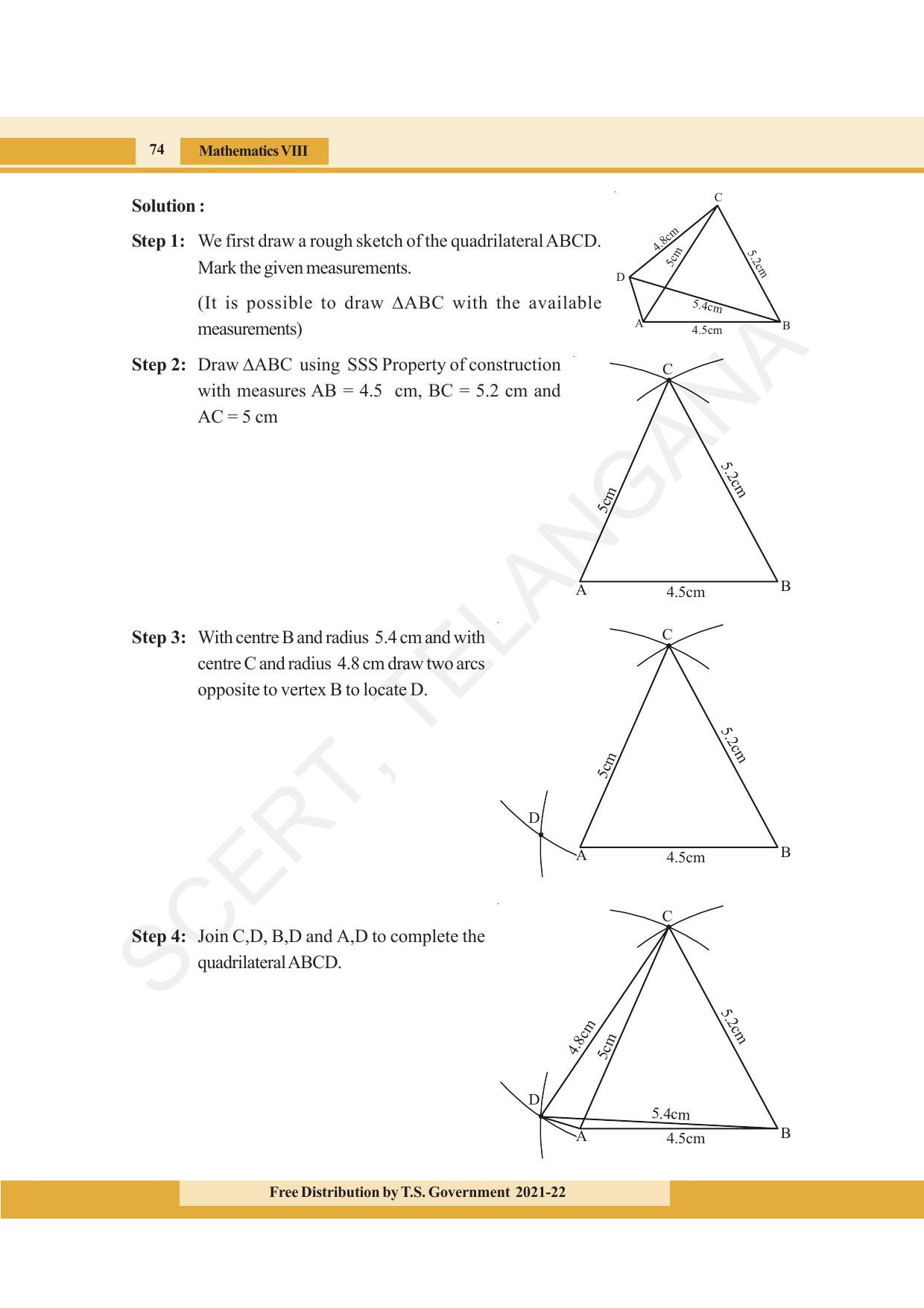 TS SCERT Class 8 Maths (English Medium) Text Book - Page 86