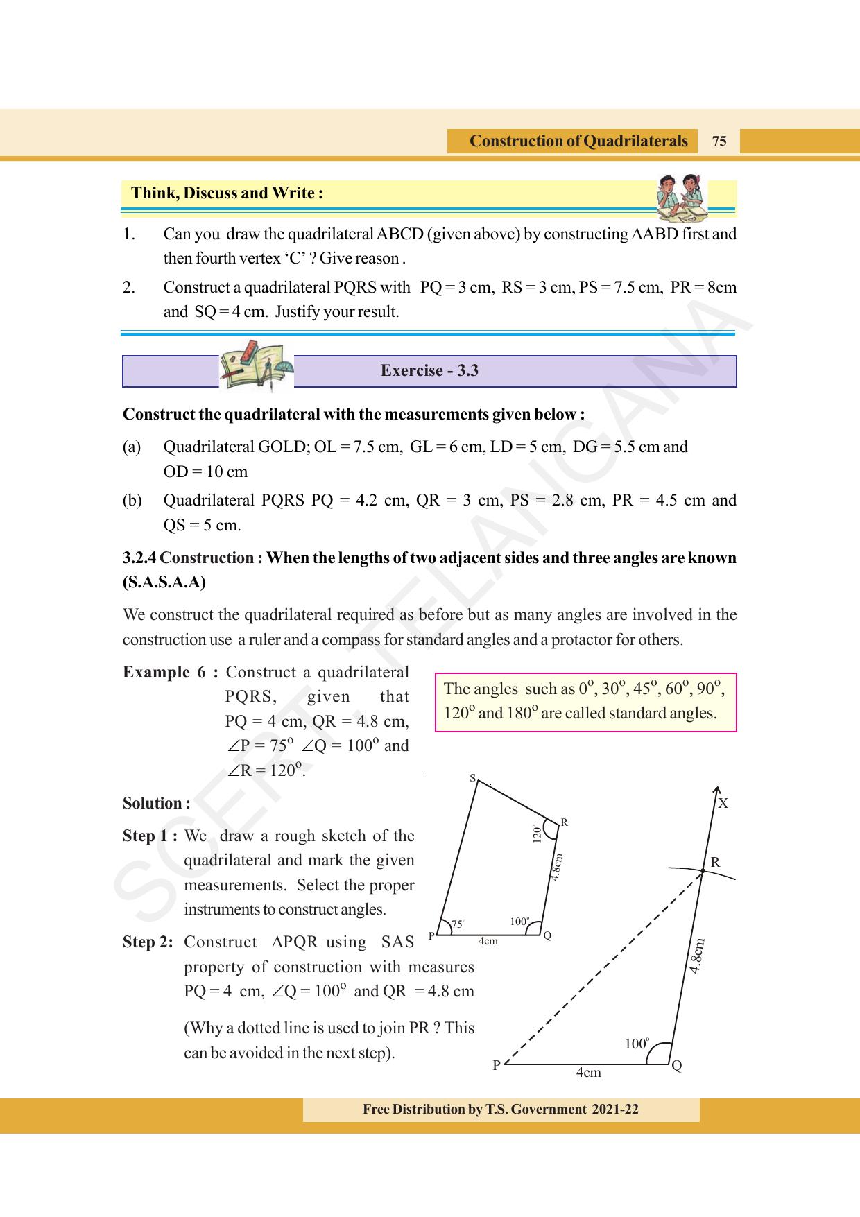 TS SCERT Class 8 Maths (English Medium) Text Book - Page 87