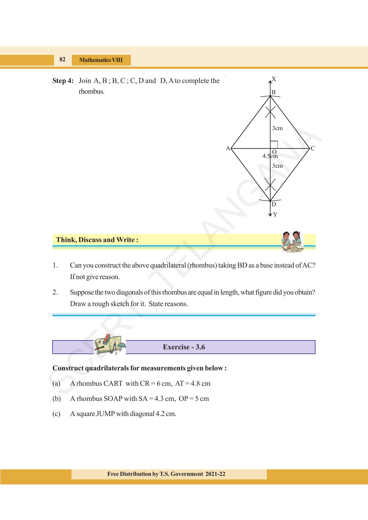 TS SCERT Class 8 Maths (English Medium) Text Book - Page 94