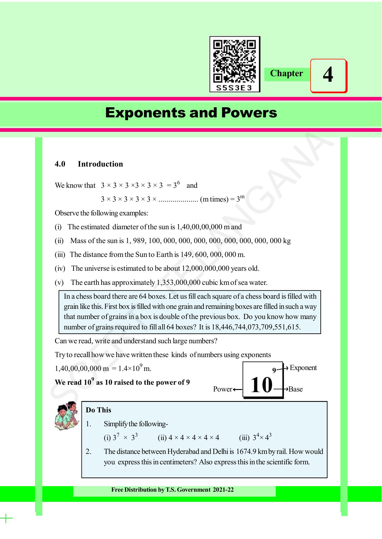 TS SCERT Class 8 Maths (English Medium) Text Book - Page 96