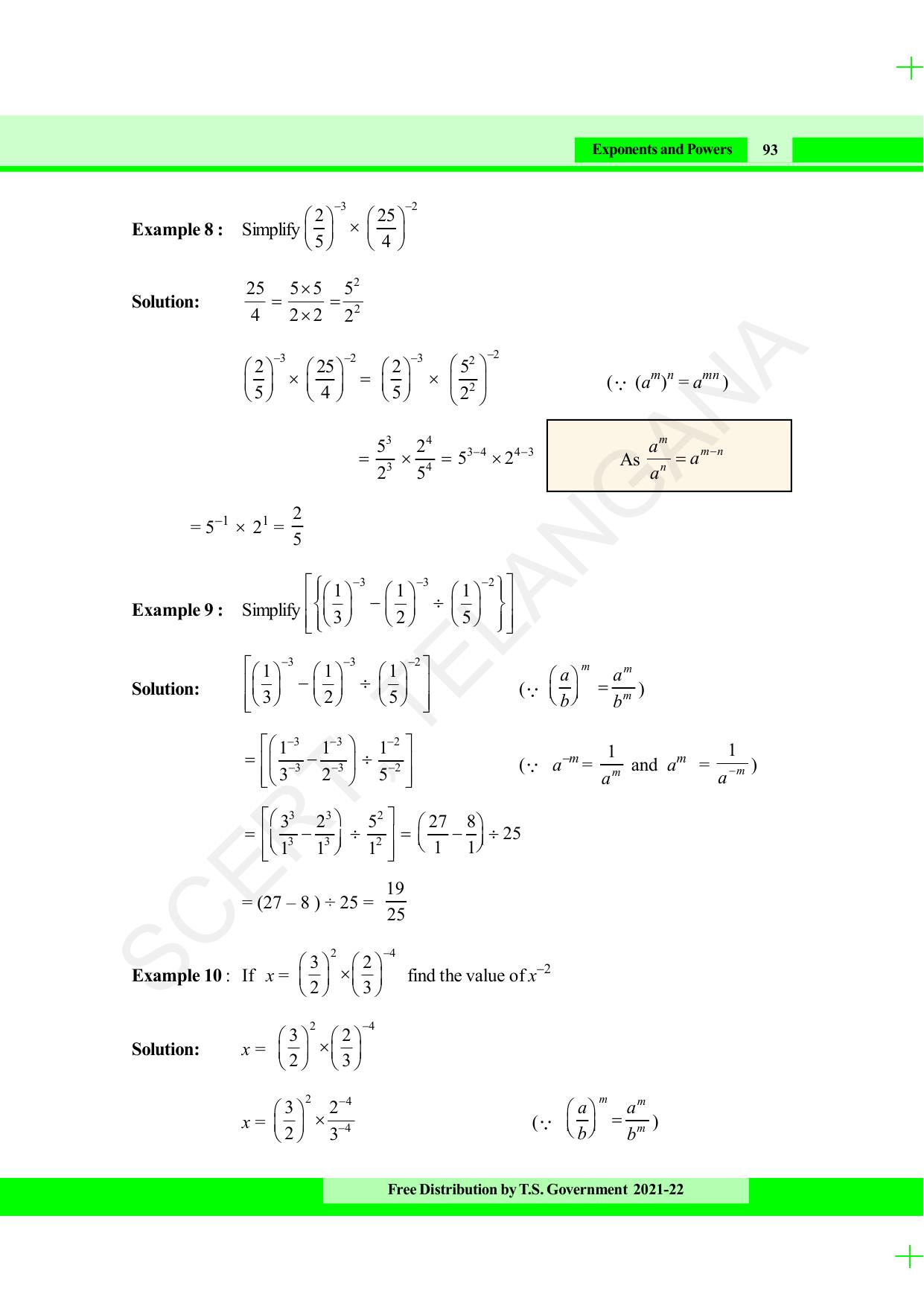 TS SCERT Class 8 Maths (English Medium) Text Book - Page 105