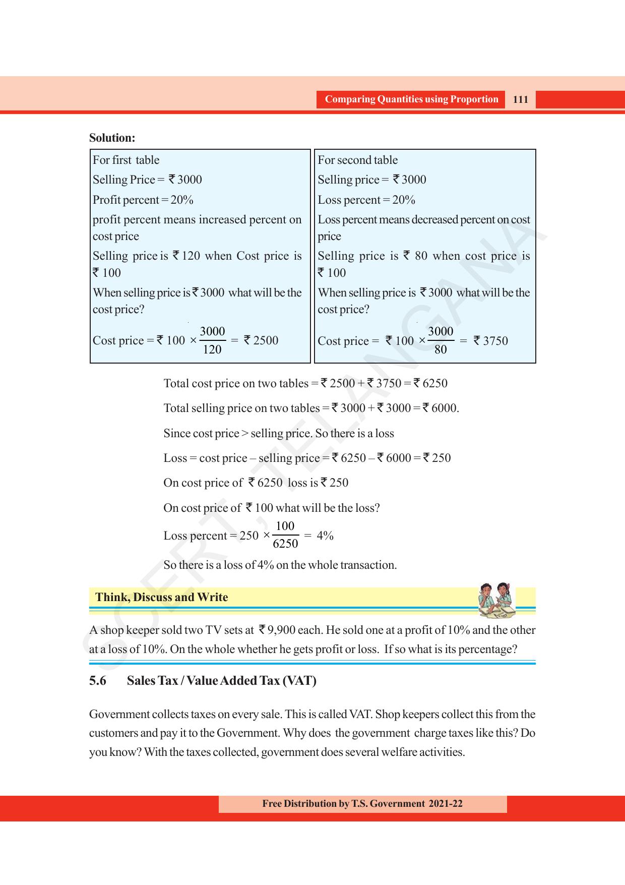 TS SCERT Class 8 Maths (English Medium) Text Book - Page 123