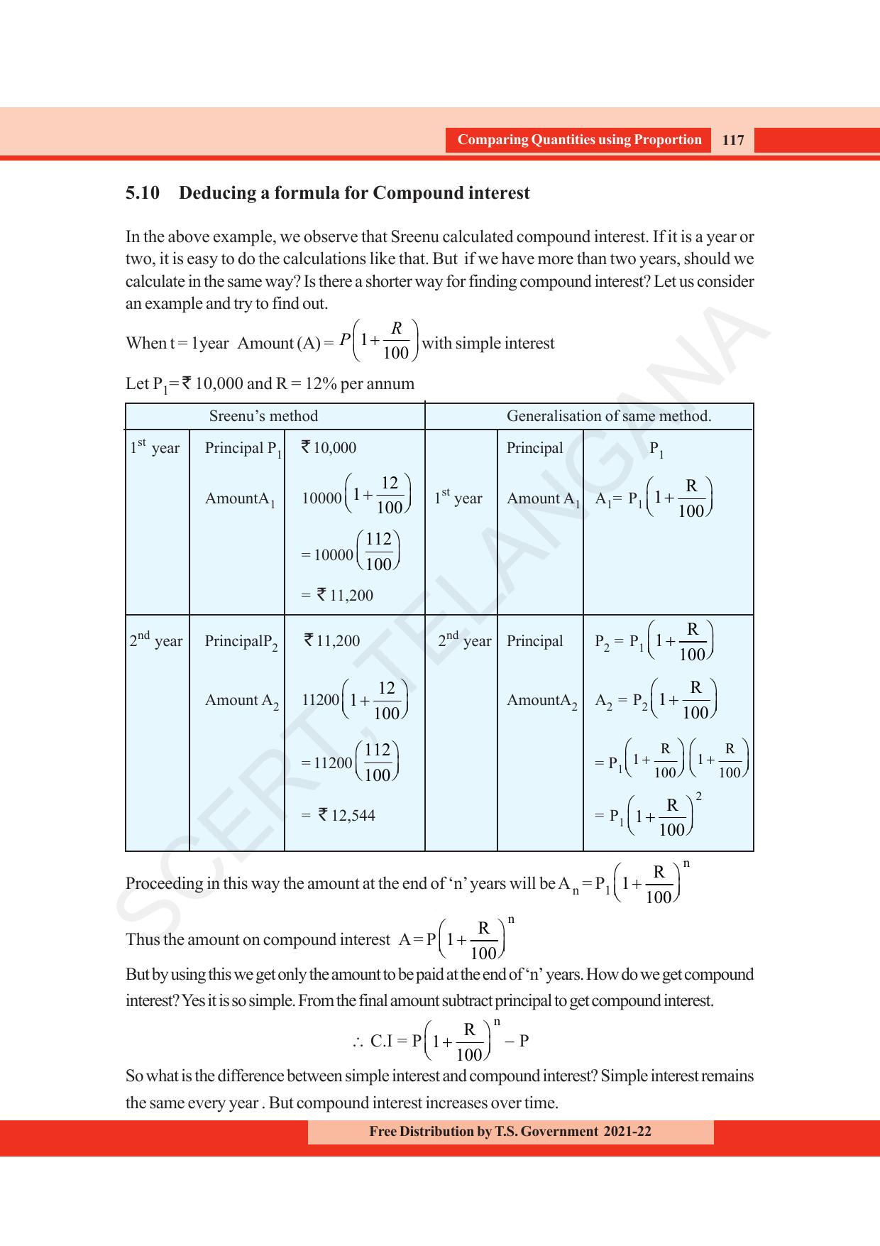 TS SCERT Class 8 Maths (English Medium) Text Book - Page 129