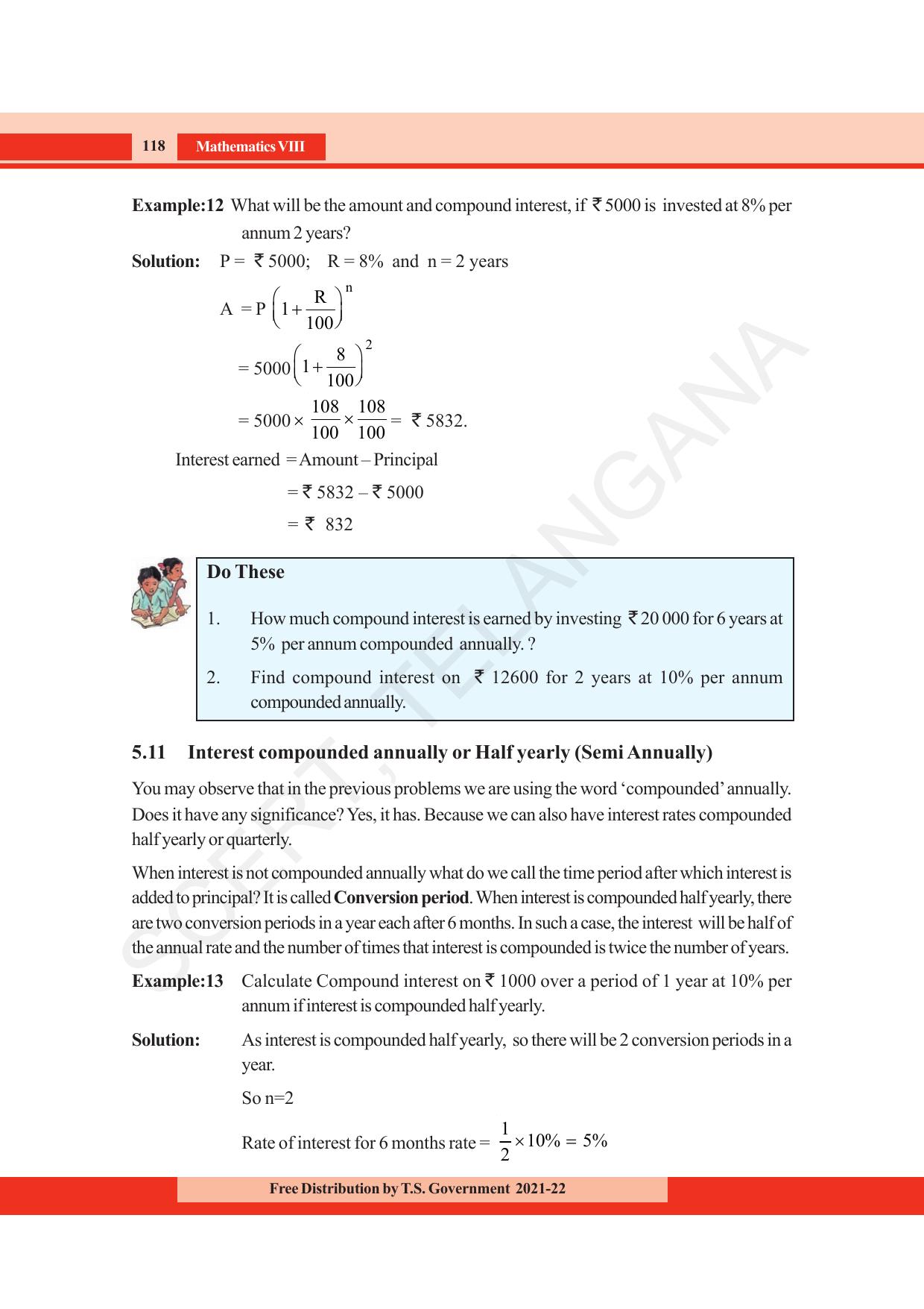 TS SCERT Class 8 Maths (English Medium) Text Book - Page 130