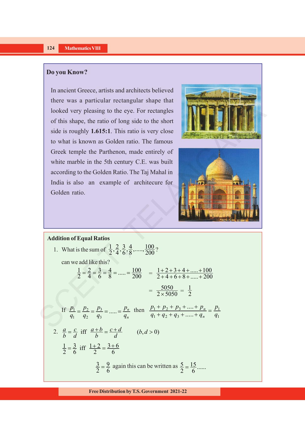 TS SCERT Class 8 Maths (English Medium) Text Book - Page 136