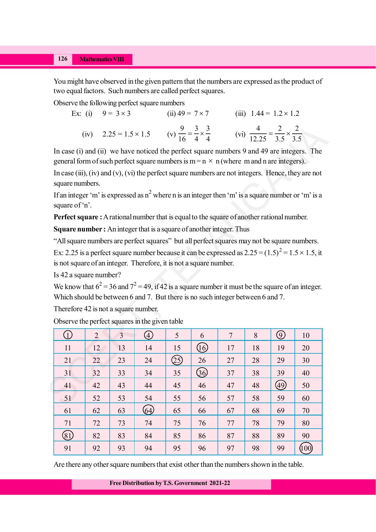 TS SCERT Class 8 Maths (English Medium) Text Book - Page 138