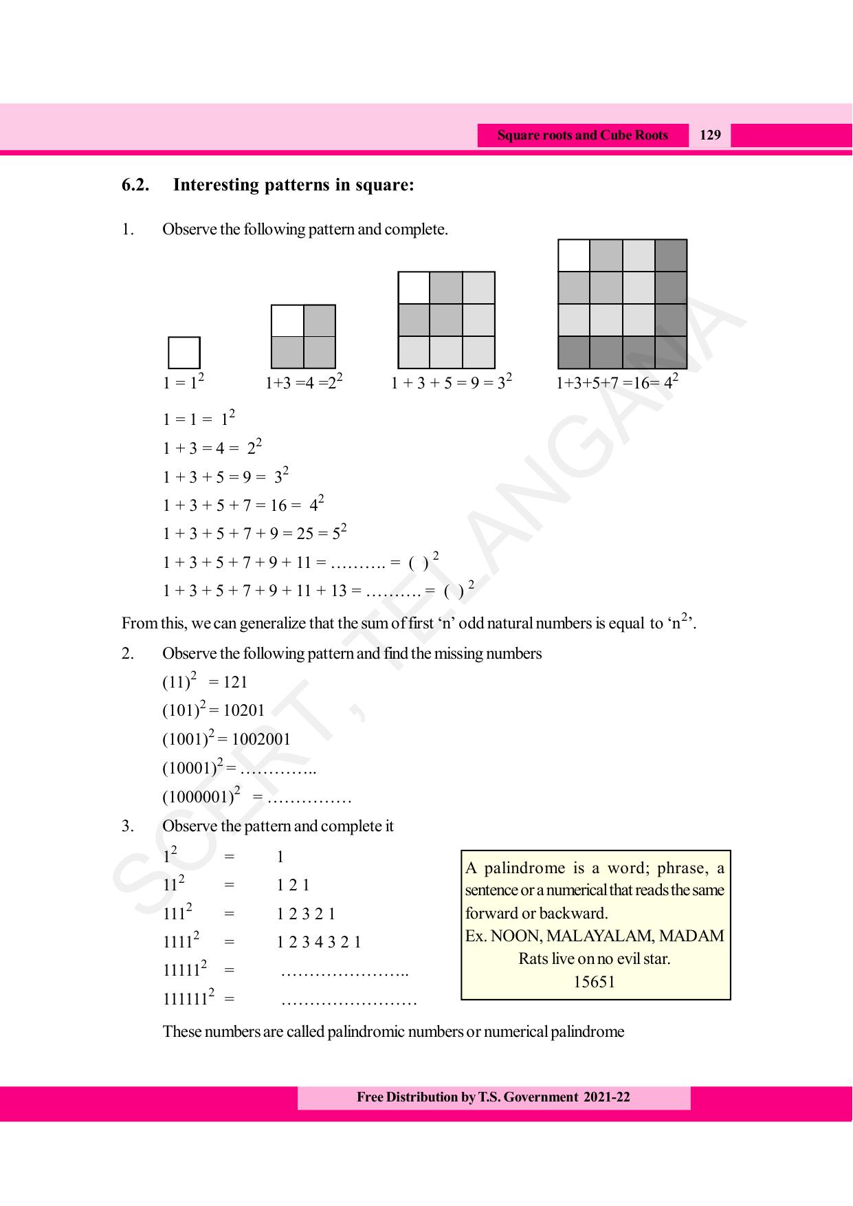 TS SCERT Class 8 Maths (English Medium) Text Book - Page 141