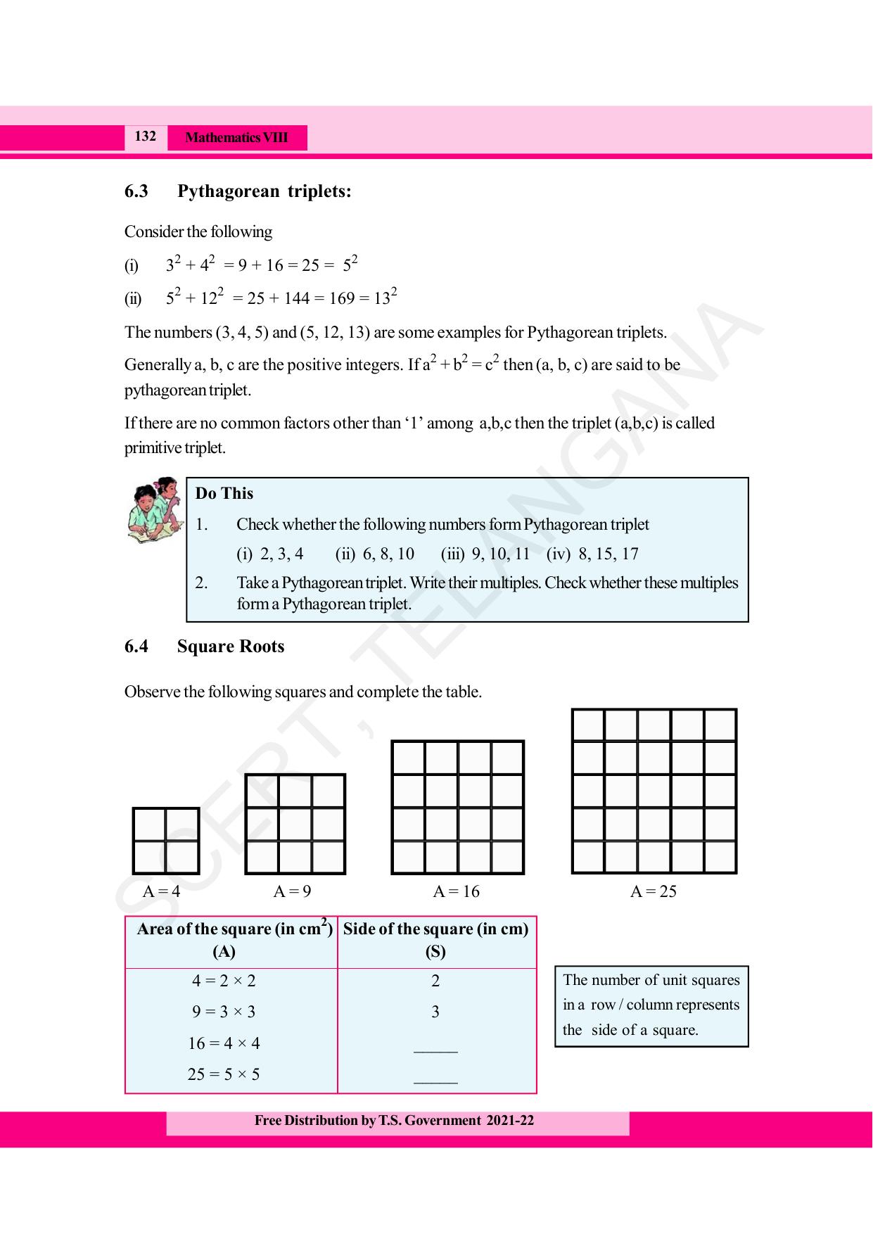 TS SCERT Class 8 Maths (English Medium) Text Book - Page 144