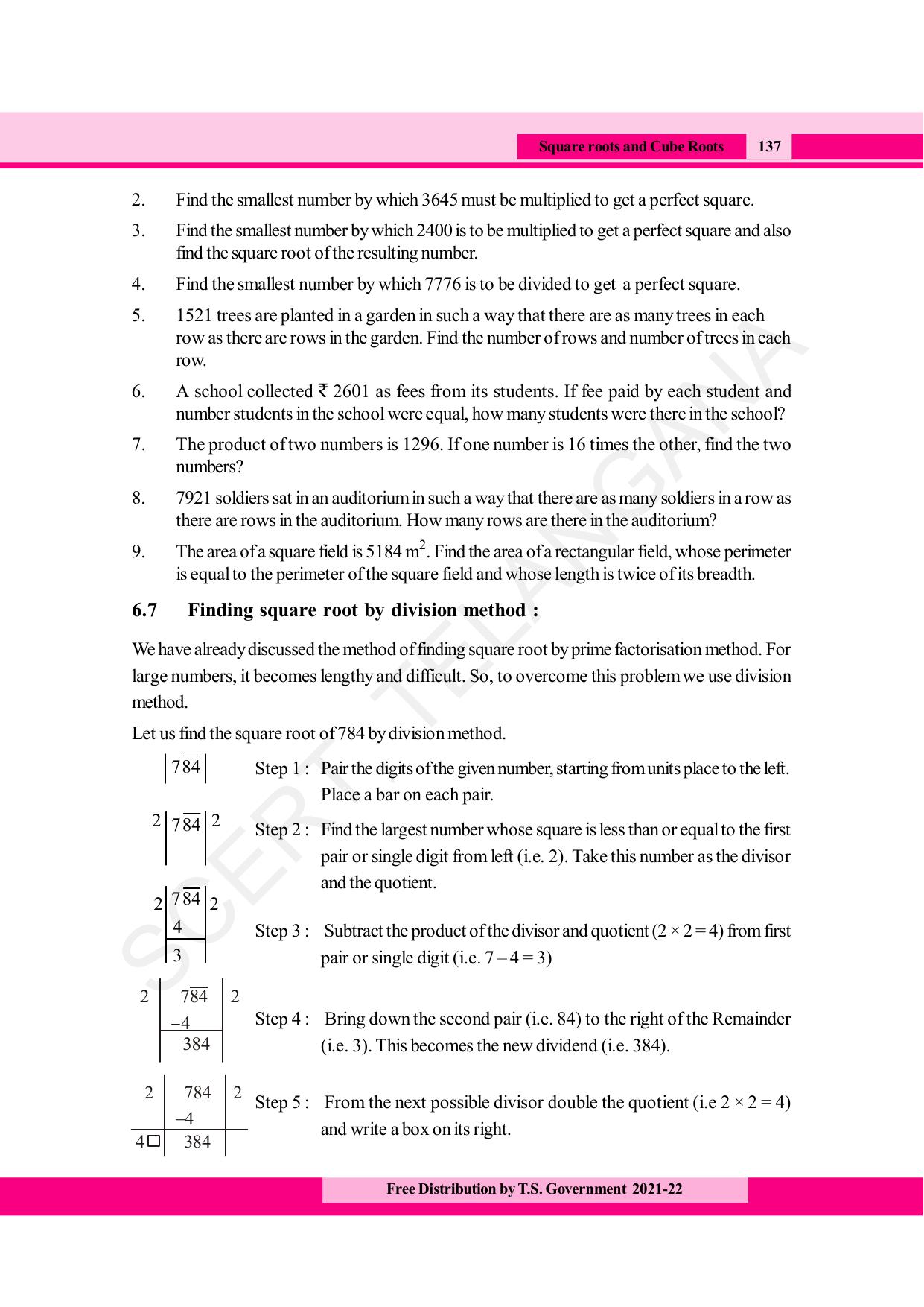TS SCERT Class 8 Maths (English Medium) Text Book - Page 149