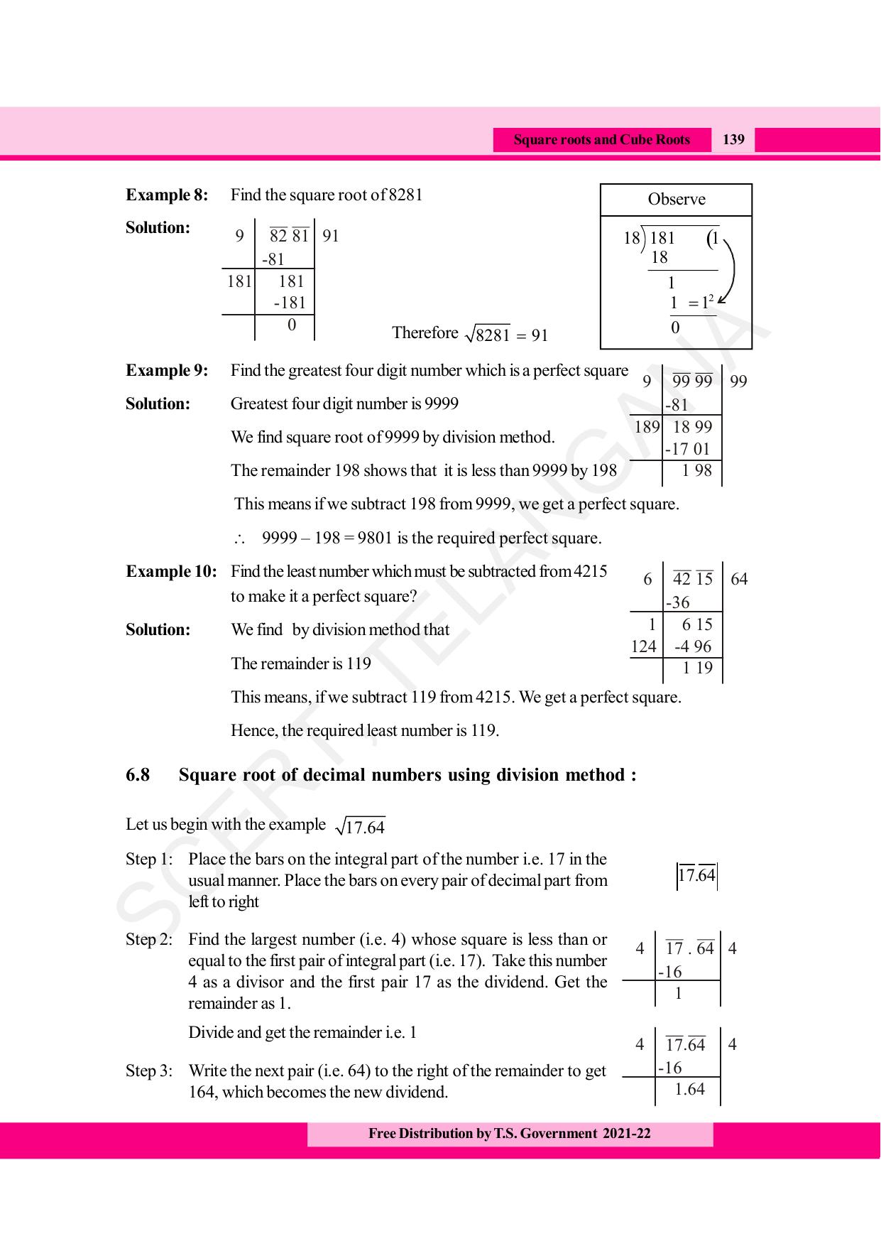 TS SCERT Class 8 Maths (English Medium) Text Book - Page 151