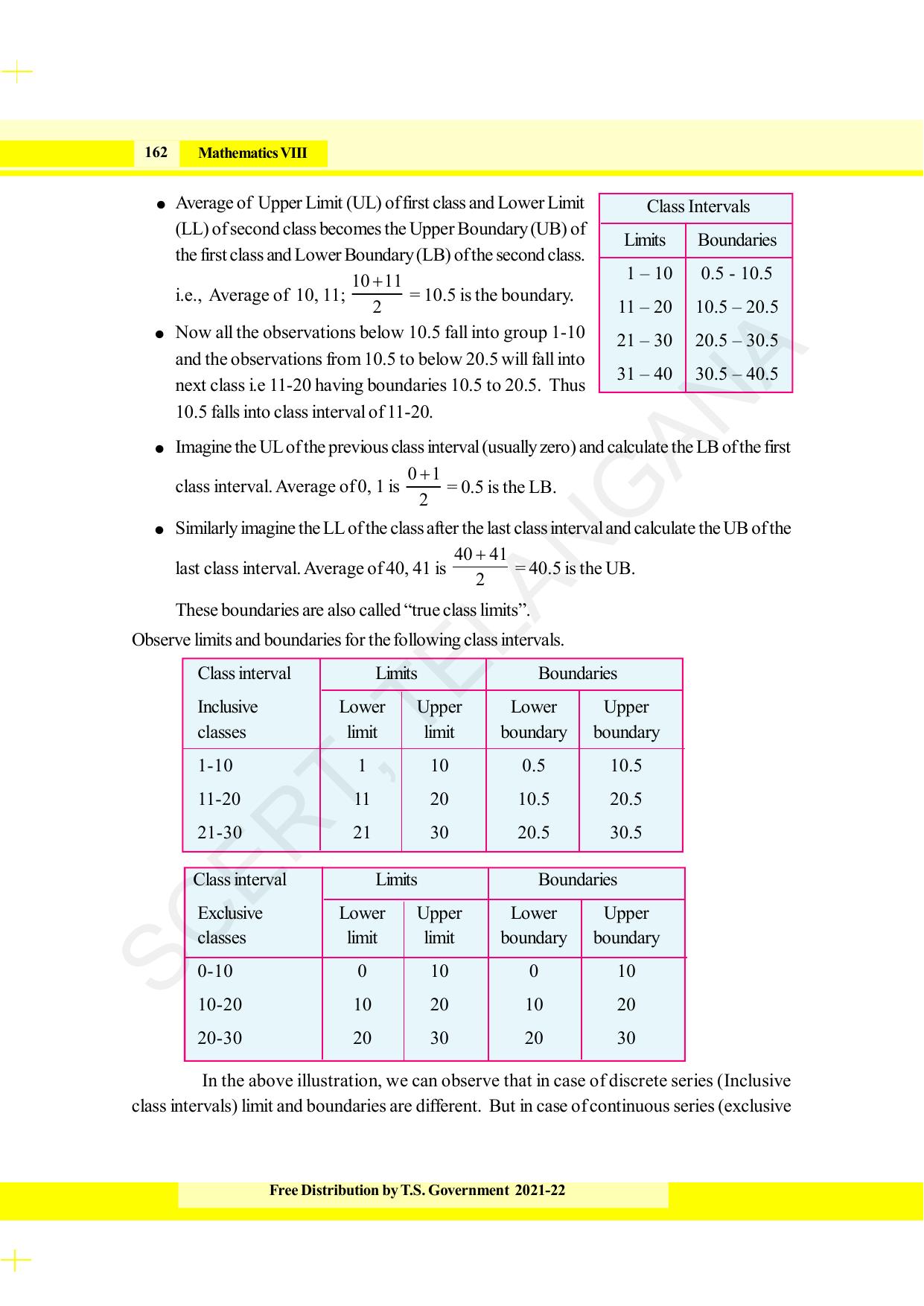 TS SCERT Class 8 Maths (English Medium) Text Book - Page 174