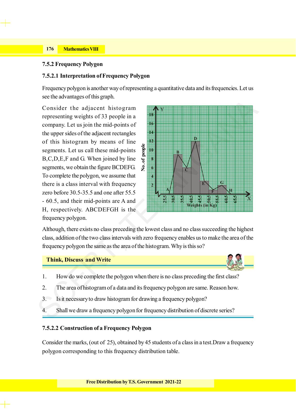 TS SCERT Class 8 Maths (English Medium) Text Book - Page 188