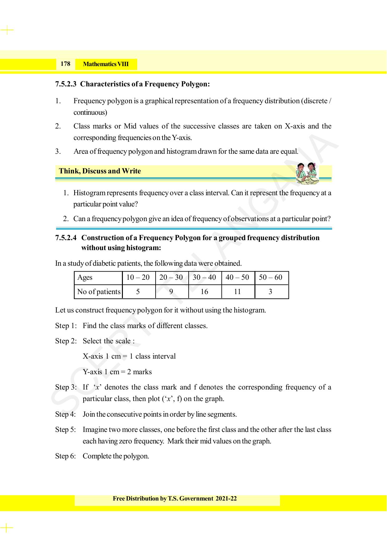 TS SCERT Class 8 Maths (English Medium) Text Book - Page 190