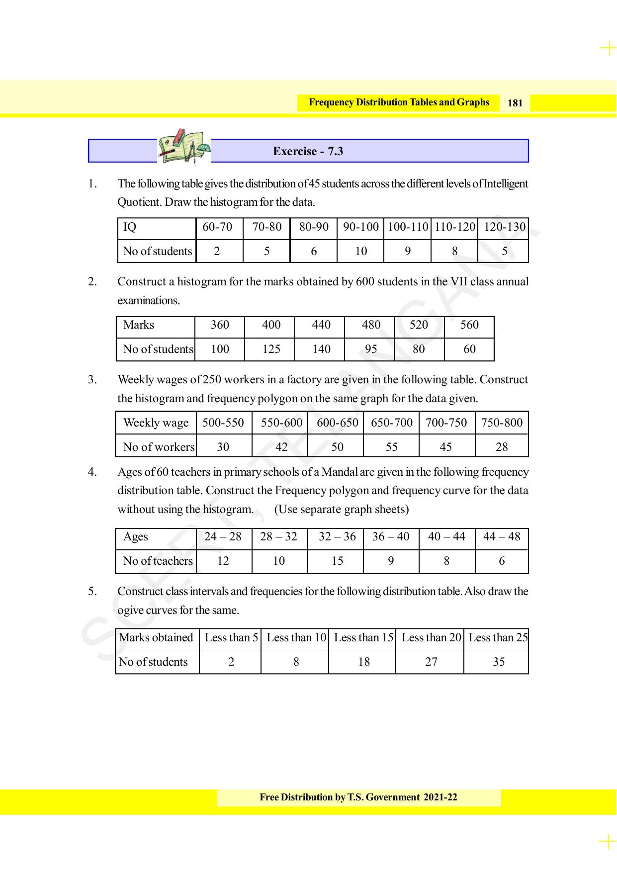 TS SCERT Class 8 Maths (English Medium) Text Book - Page 193