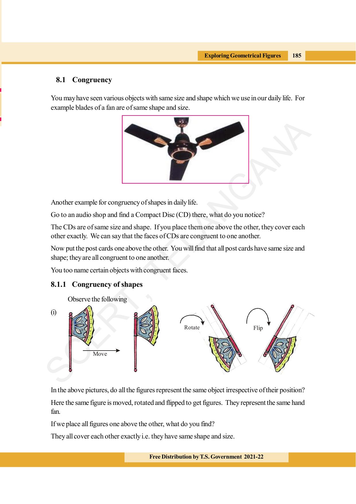 TS SCERT Class 8 Maths (English Medium) Text Book - Page 197