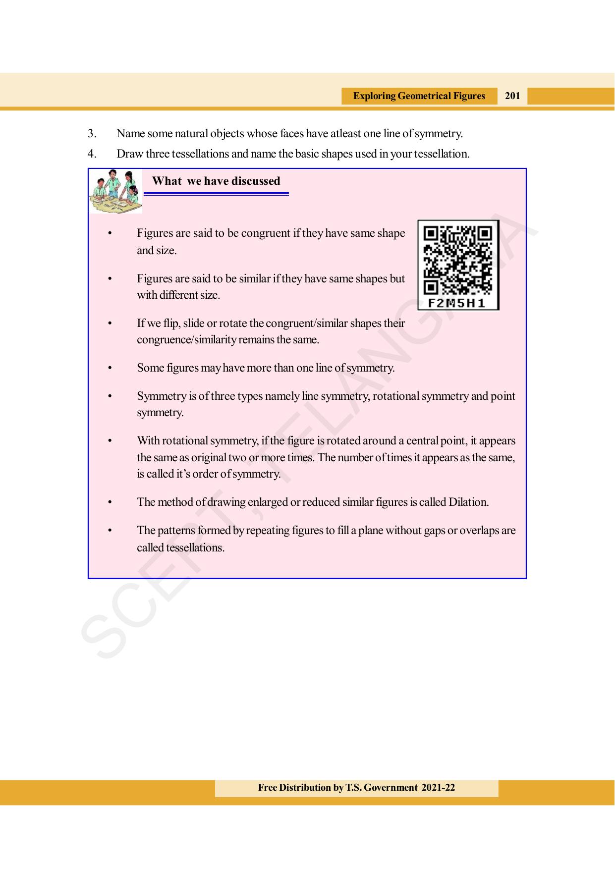 TS SCERT Class 8 Maths (English Medium) Text Book - Page 213