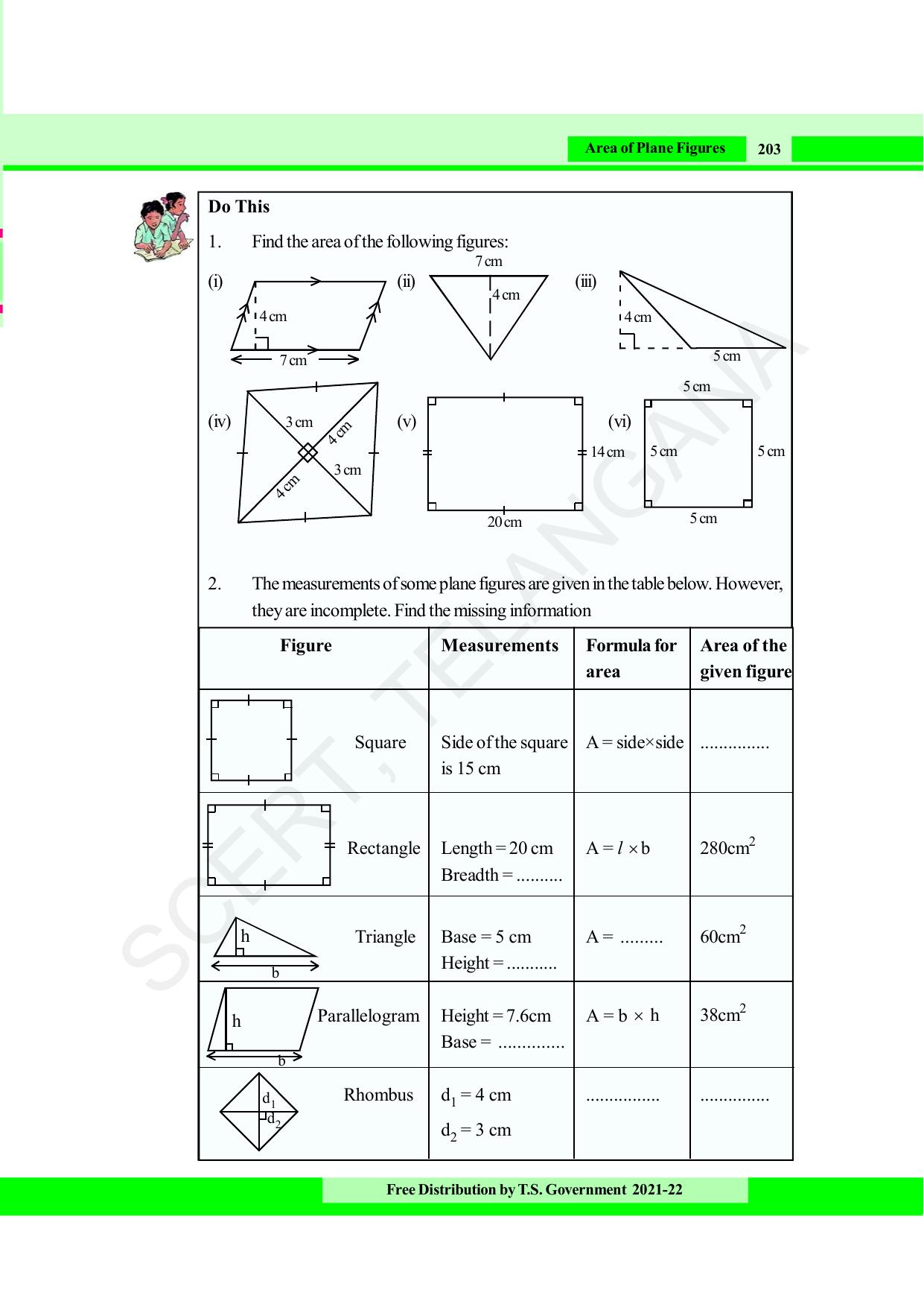 TS SCERT Class 8 Maths (English Medium) Text Book - Page 215
