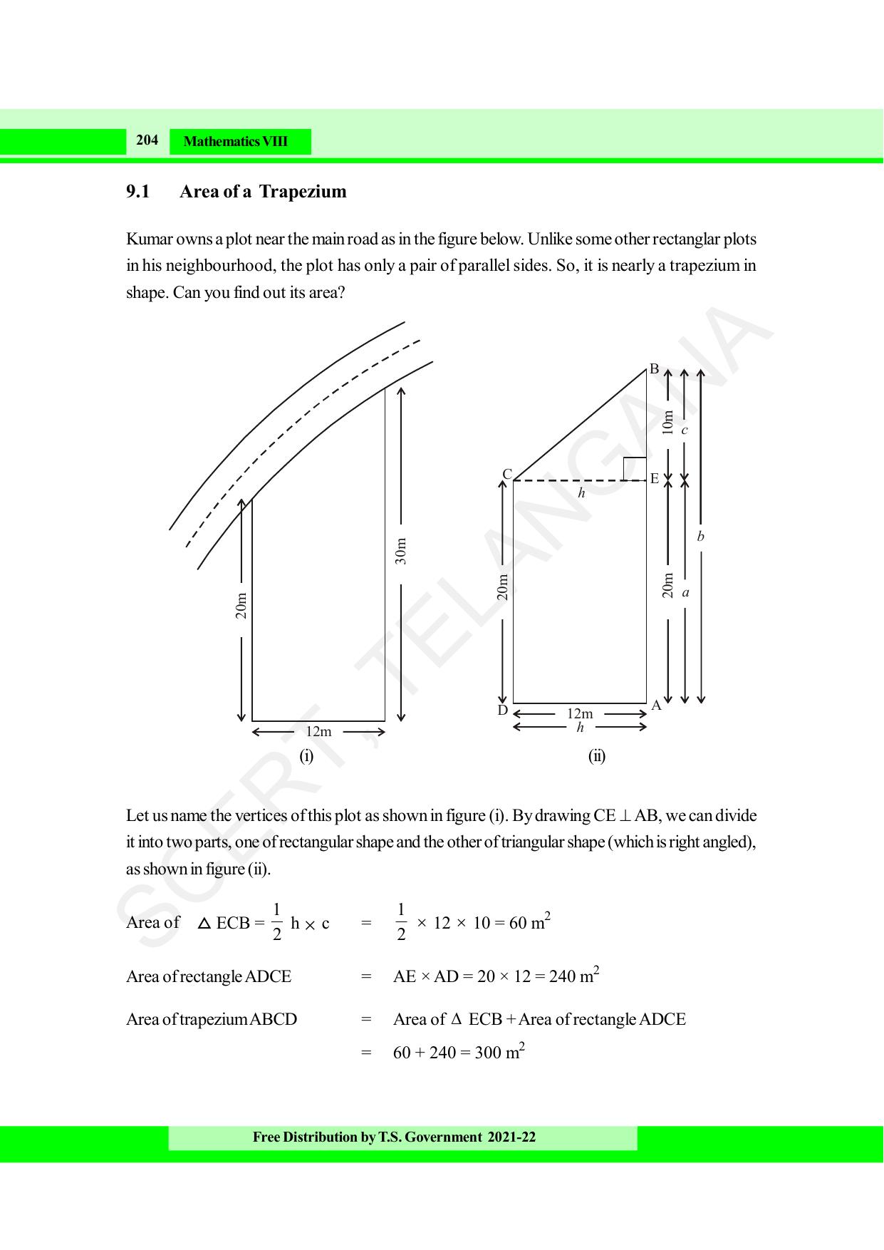 TS SCERT Class 8 Maths (English Medium) Text Book - Page 216