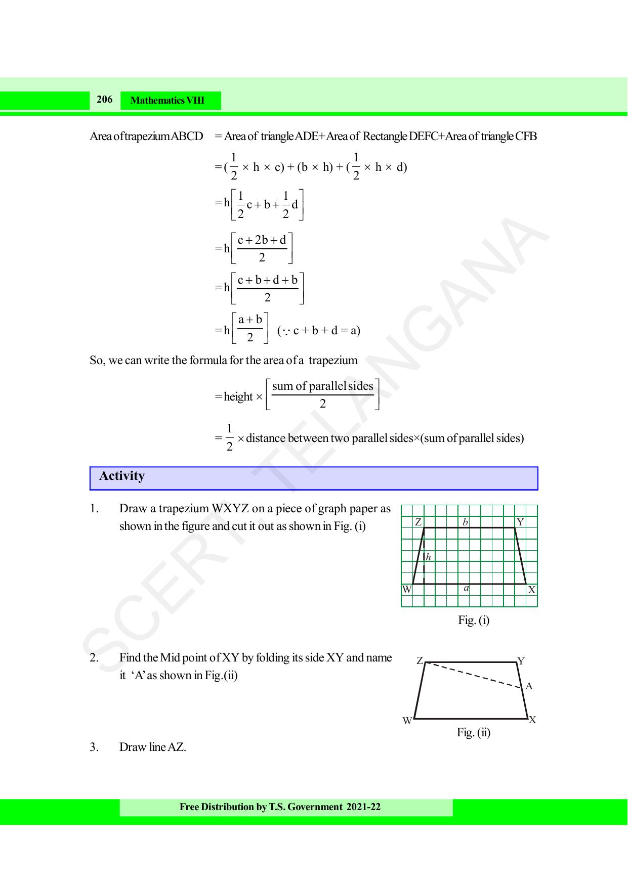 TS SCERT Class 8 Maths (English Medium) Text Book - Page 218