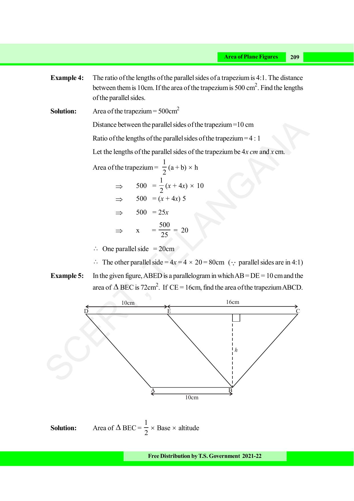 TS SCERT Class 8 Maths (English Medium) Text Book - Page 221