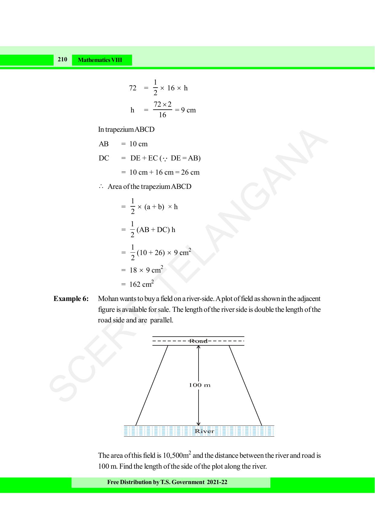 TS SCERT Class 8 Maths (English Medium) Text Book - Page 222