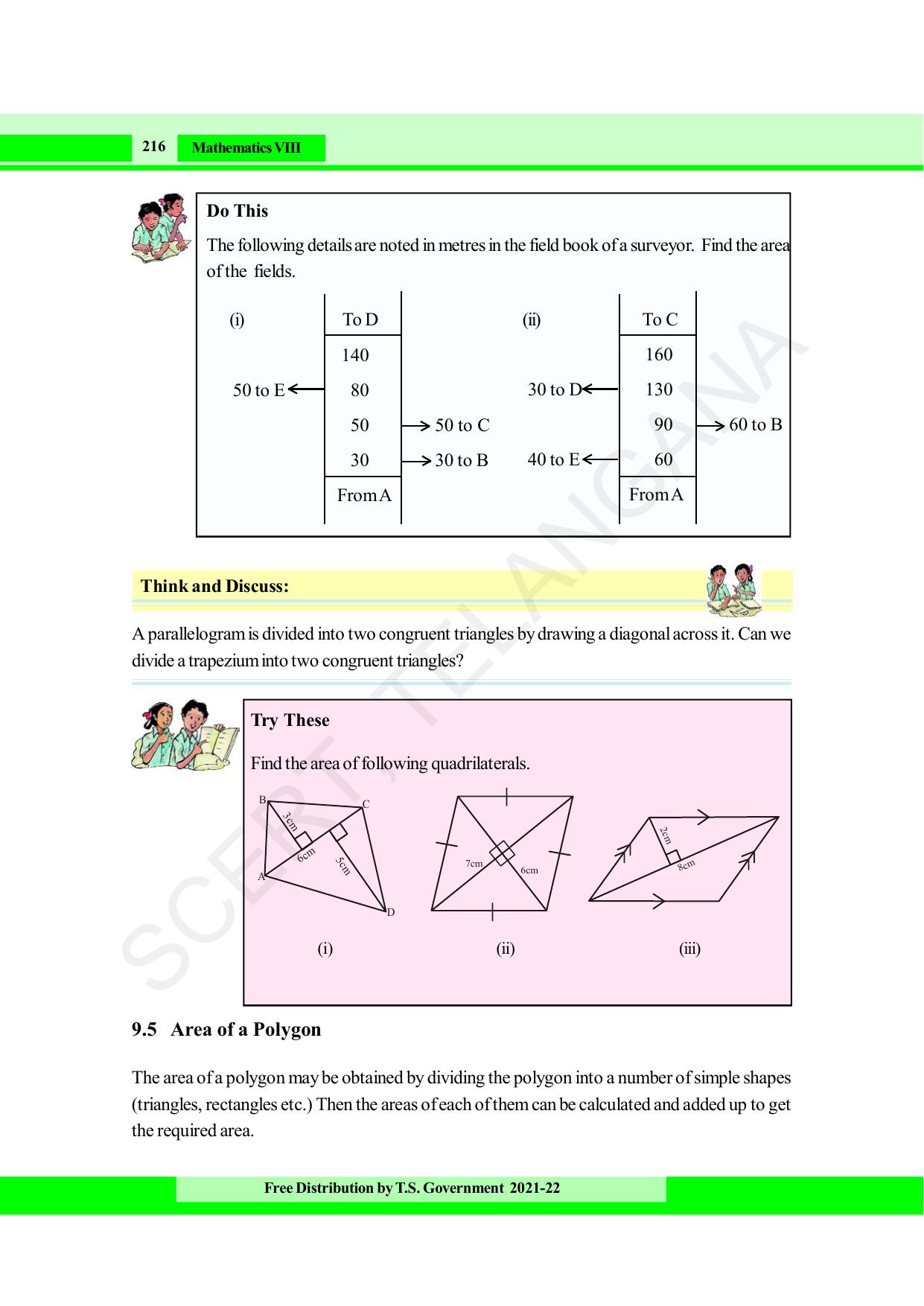 TS SCERT Class 8 Maths (English Medium) Text Book - Page 228