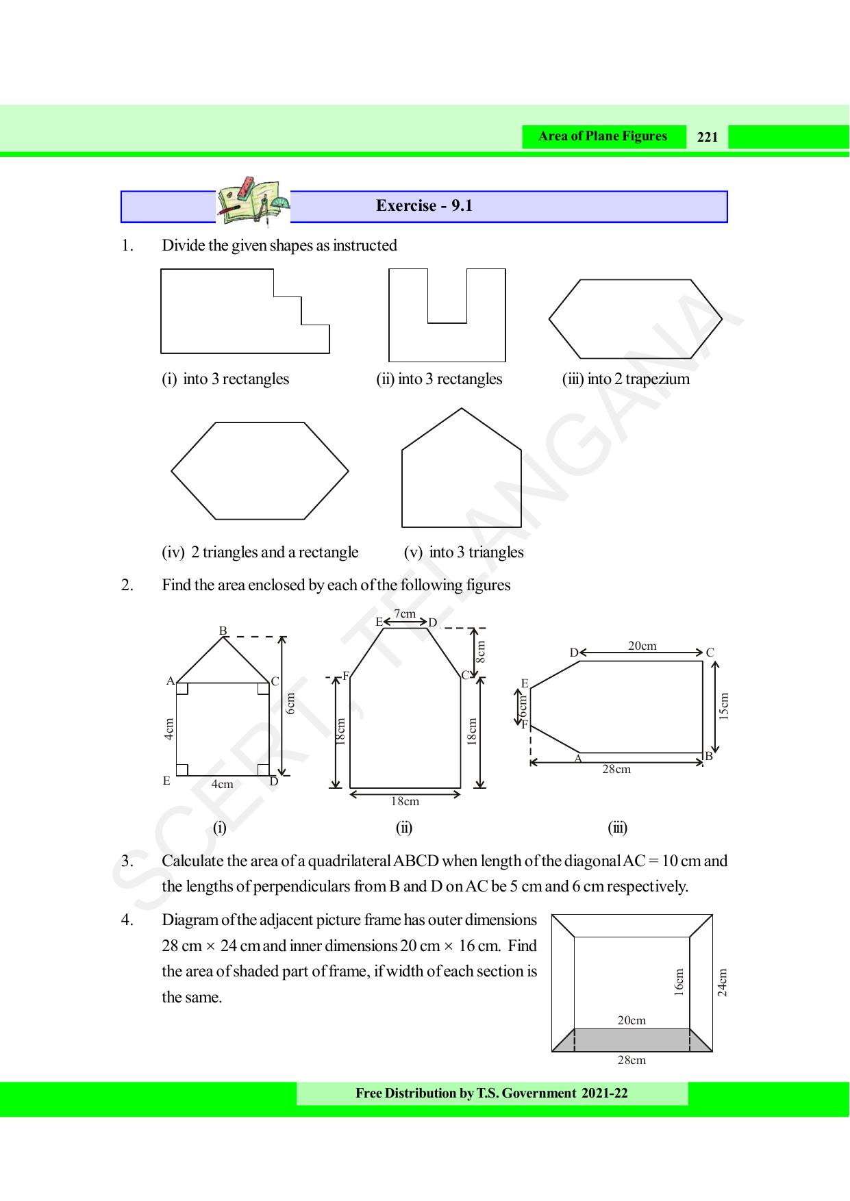 TS SCERT Class 8 Maths (English Medium) Text Book - Page 233