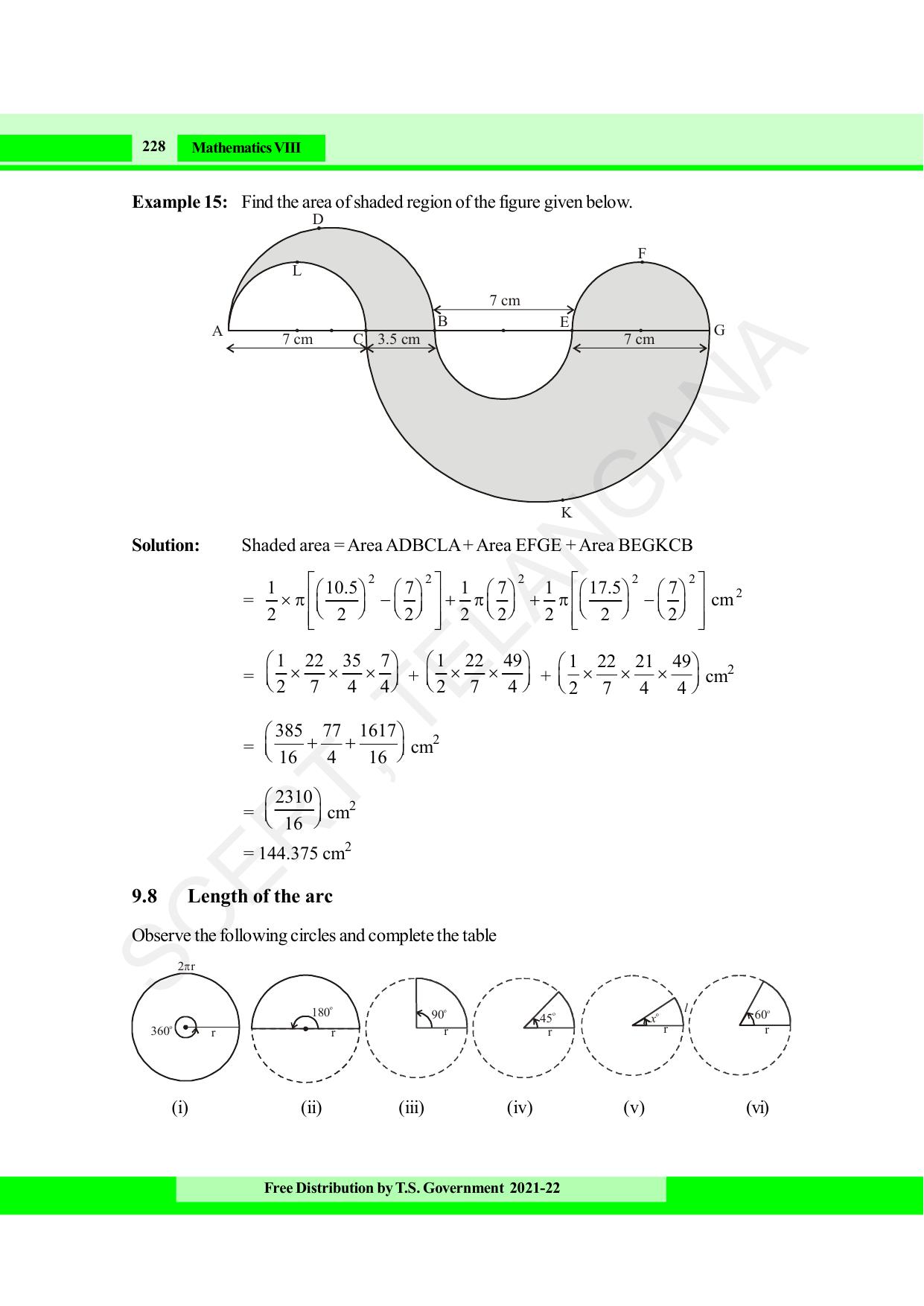 TS SCERT Class 8 Maths (English Medium) Text Book - Page 240