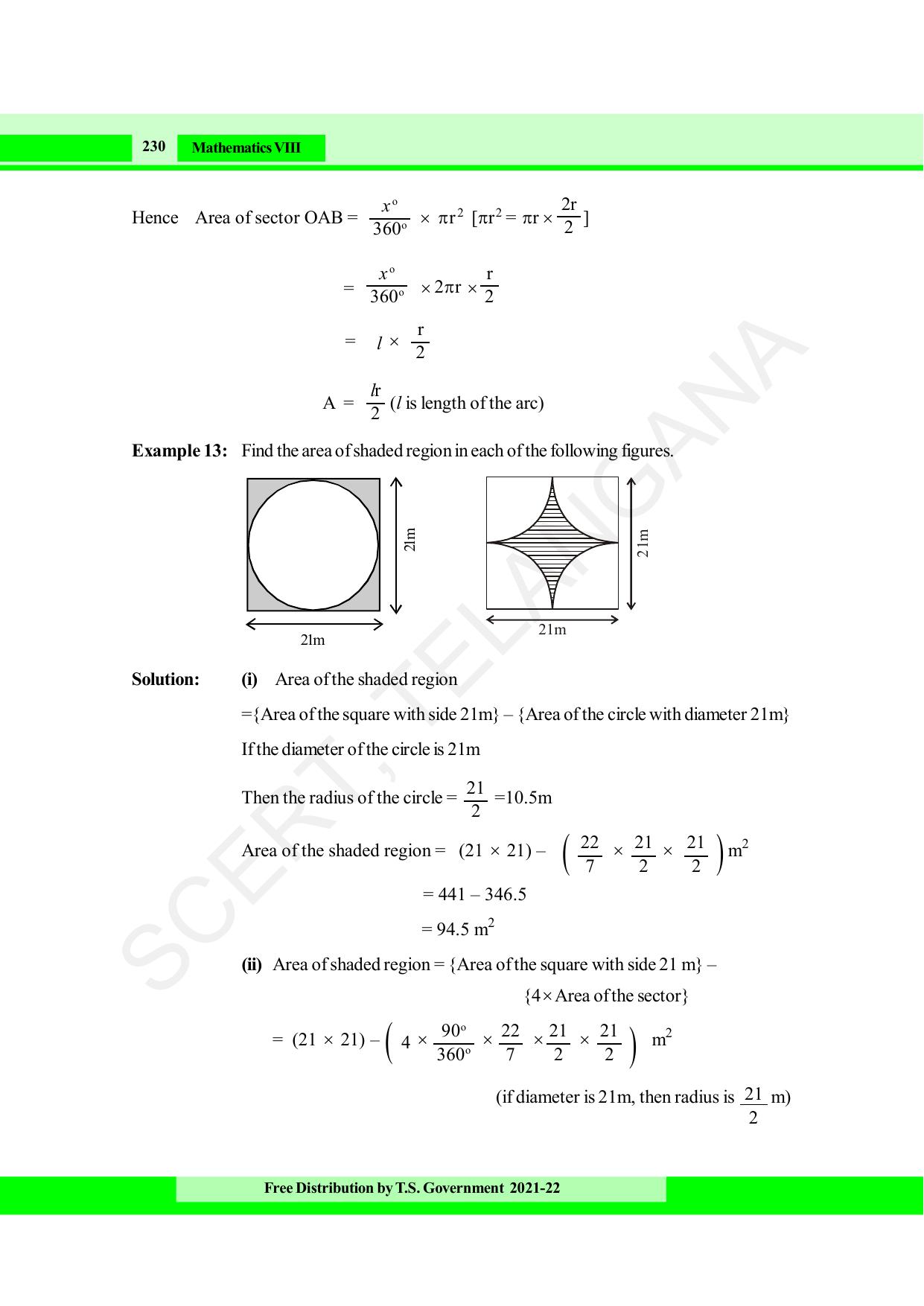 TS SCERT Class 8 Maths (English Medium) Text Book - Page 242