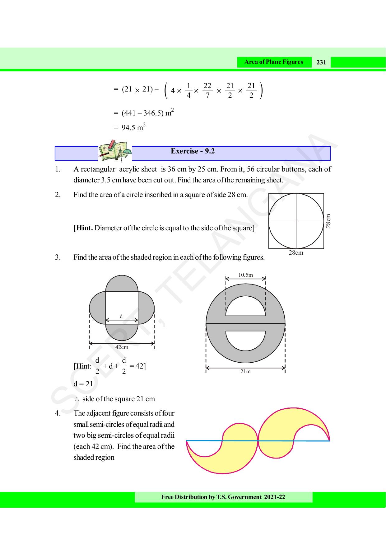 TS SCERT Class 8 Maths (English Medium) Text Book - Page 243