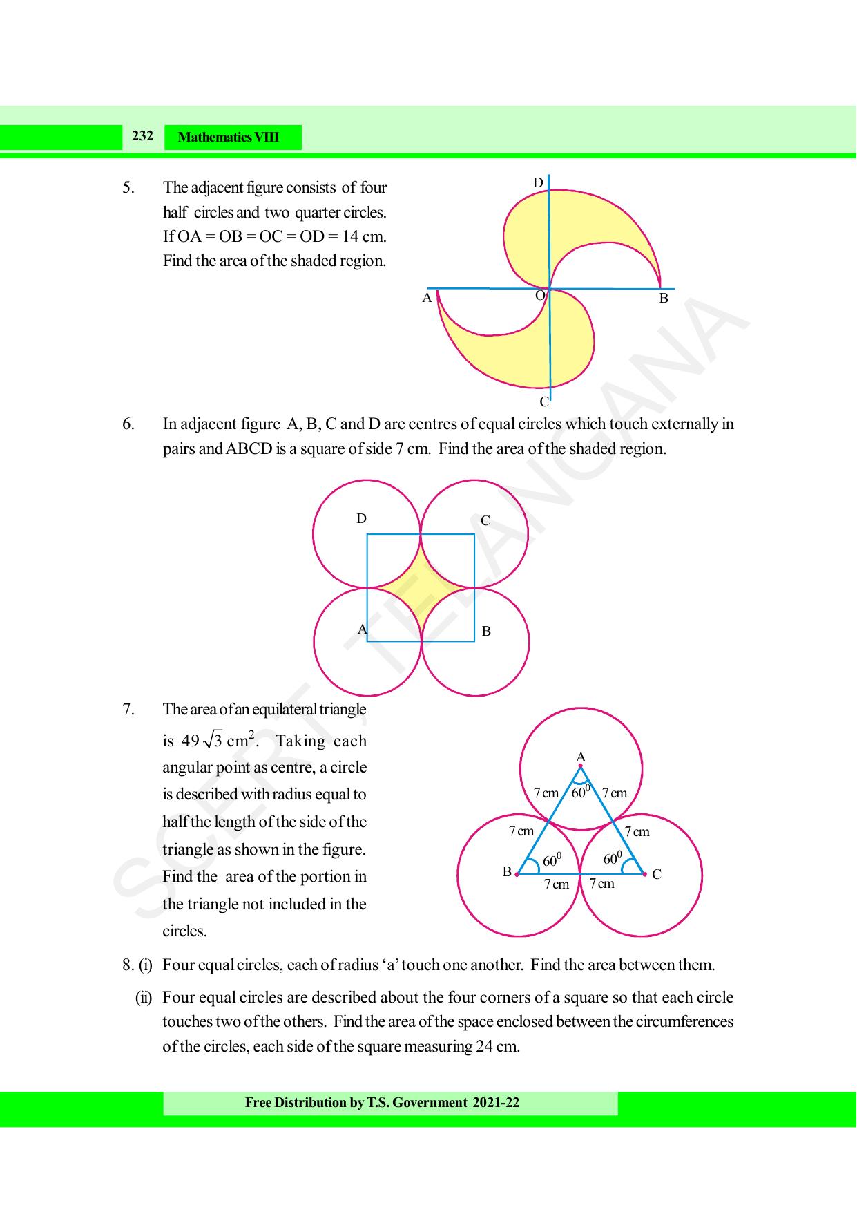 TS SCERT Class 8 Maths (English Medium) Text Book - Page 244