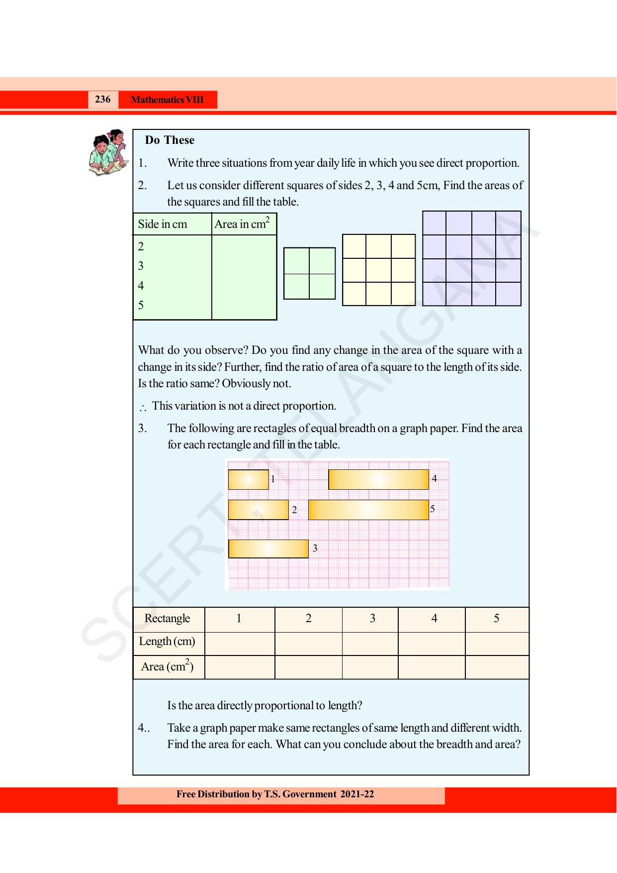 TS SCERT Class 8 Maths (English Medium) Text Book - Page 248